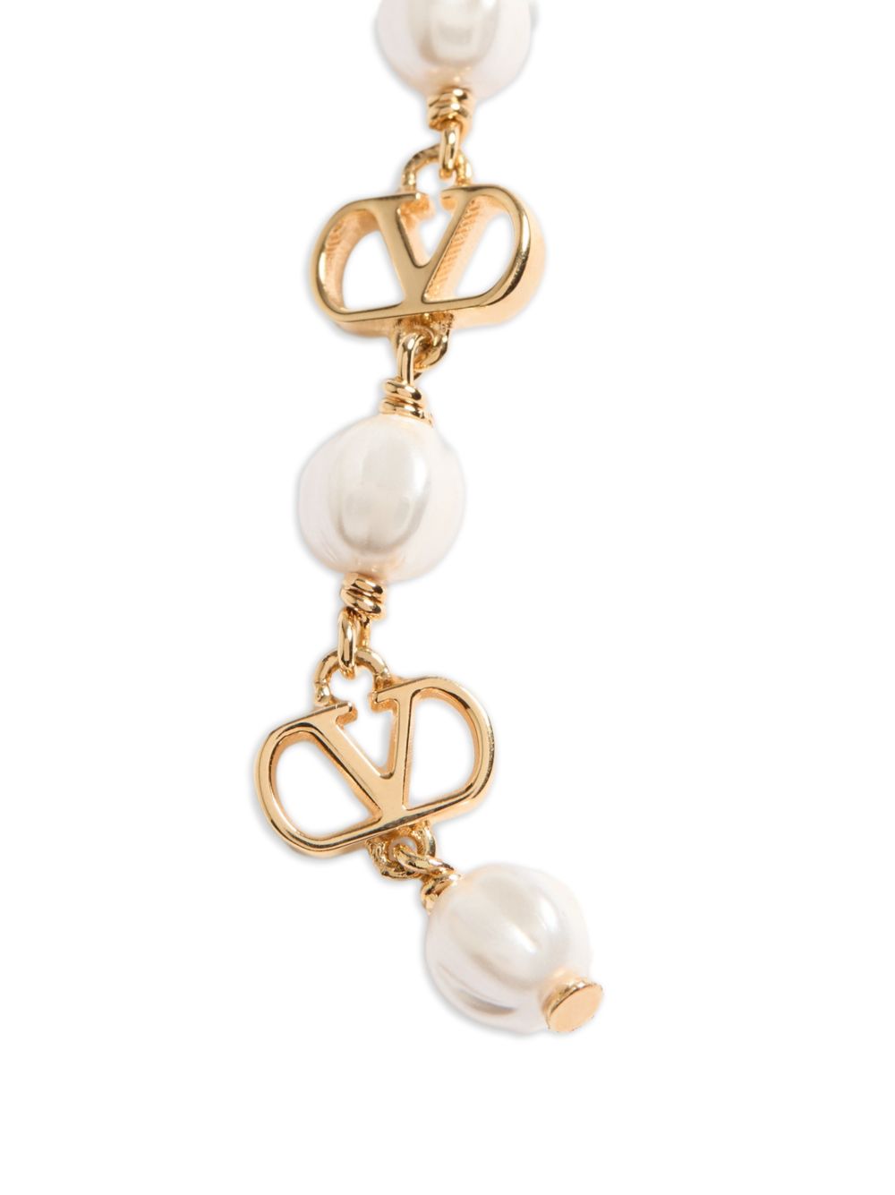 Valentino Garavani Women Vlogo Signature Pearl Earrings VALENTINO GARAVANI