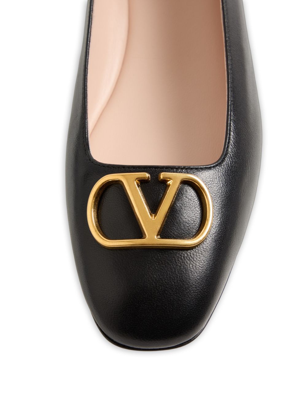 Valentino Garavani Women Vlogo Signature Leather Ballet Flats