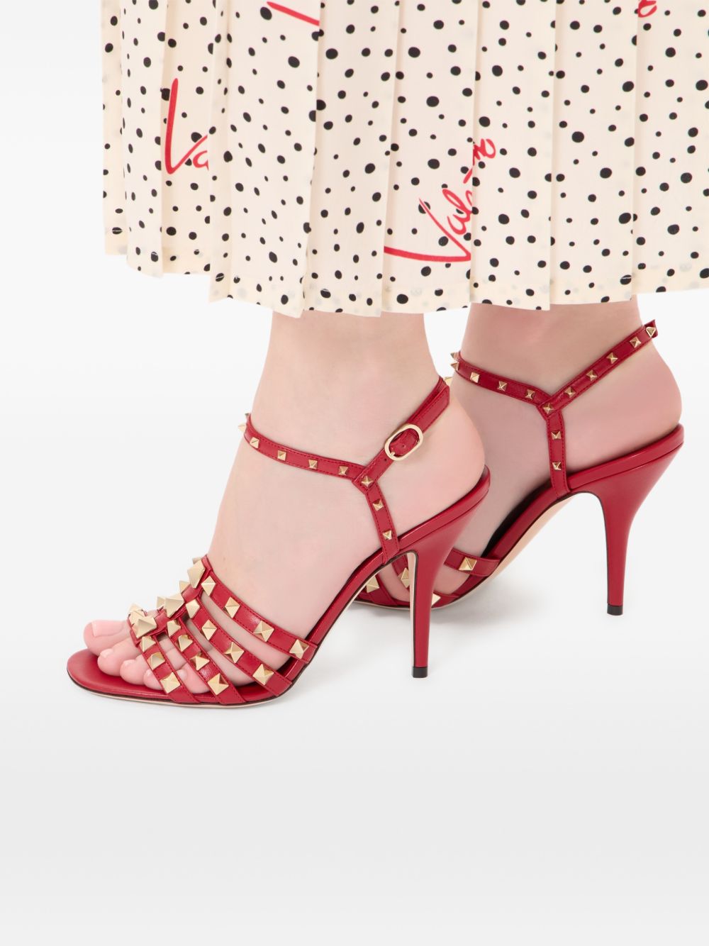 Valentino Garavani Women Rockstud Leather Sandals VALENTINO GARAVANI