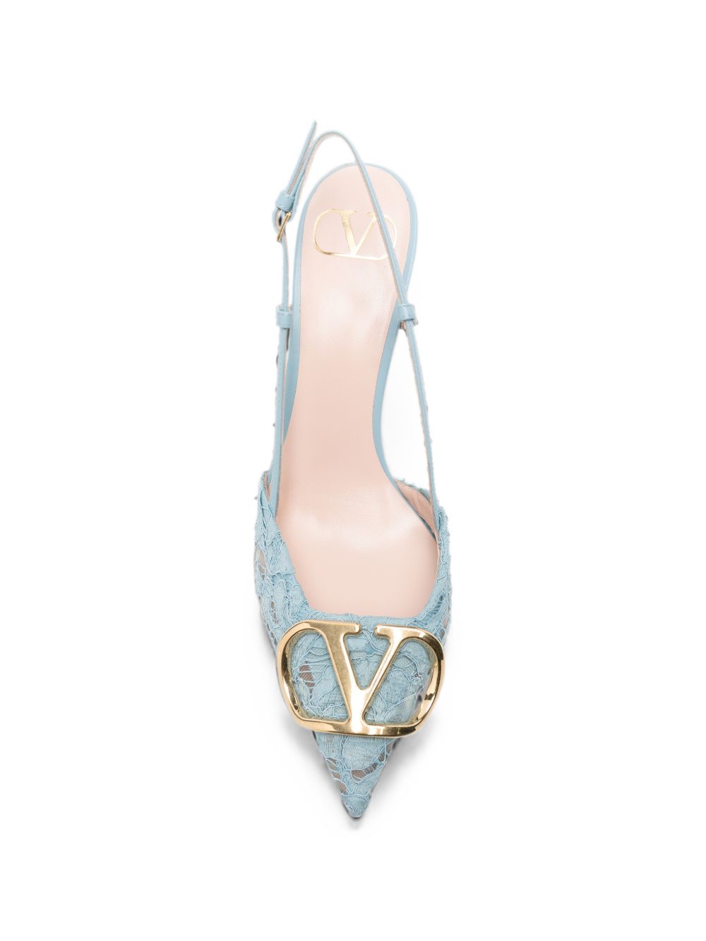 Valentino Garavani Women Vlogo Signature Lace Pumps VALENTINO GARAVANI