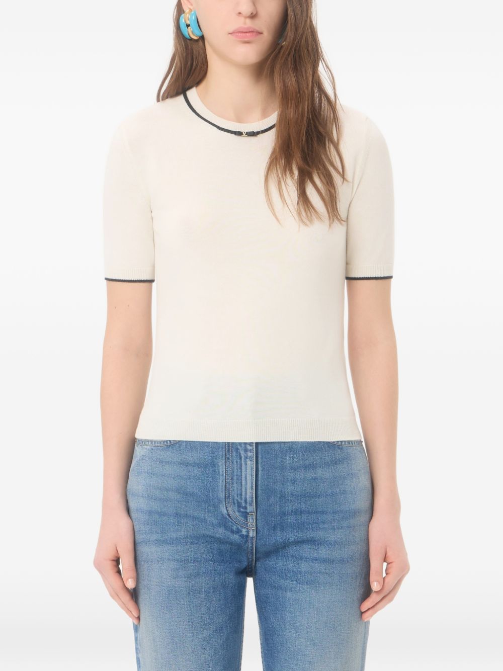Valentino Women Wool Crewneck Sweater VALENTINO