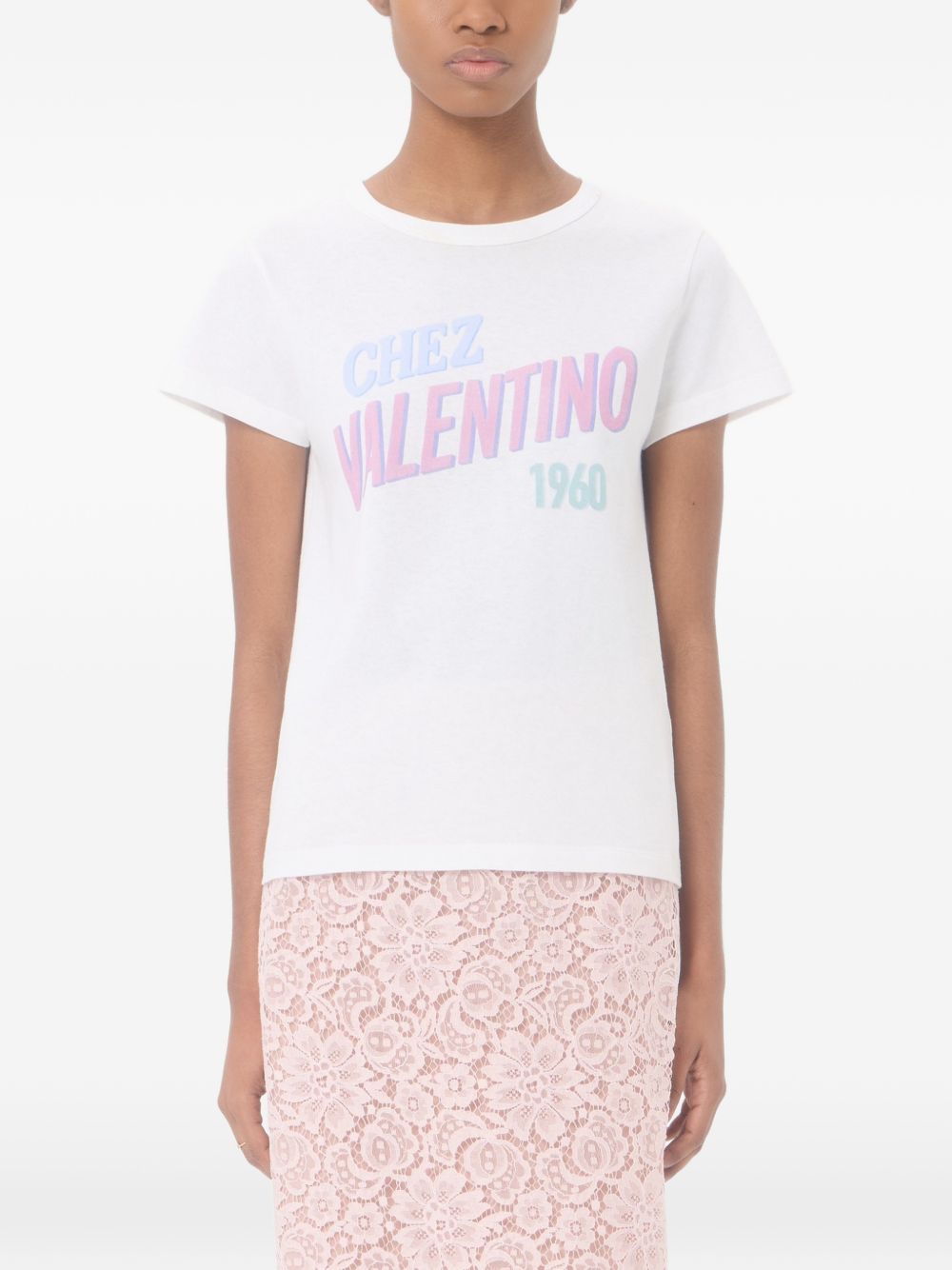 Valentino Women Chez Valentino Cotton T-Shirt VALENTINO