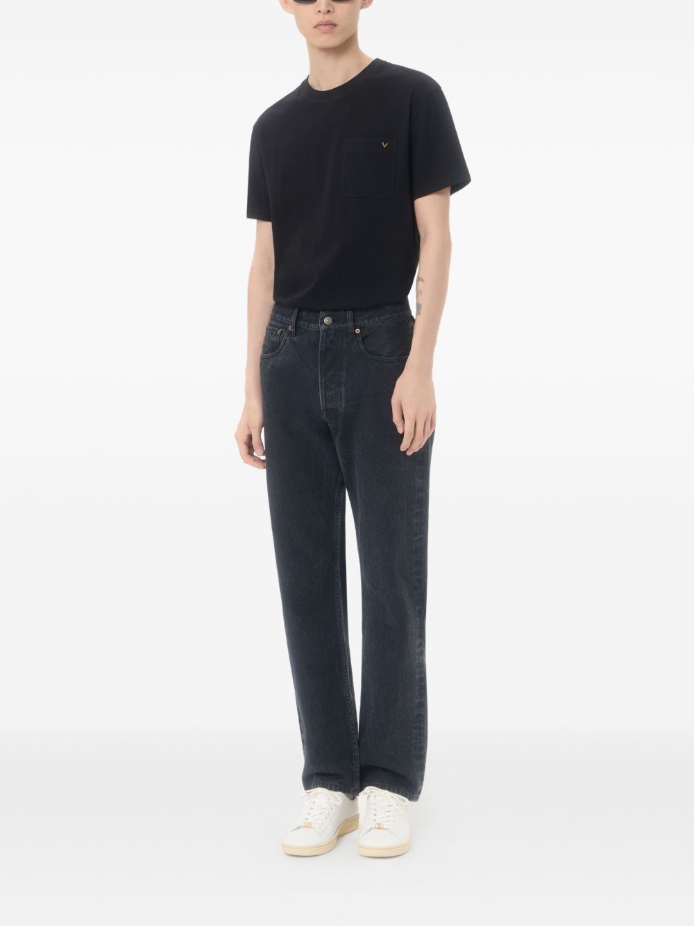 Valentino Men Vgold Cotton T-Shirt VALENTINO