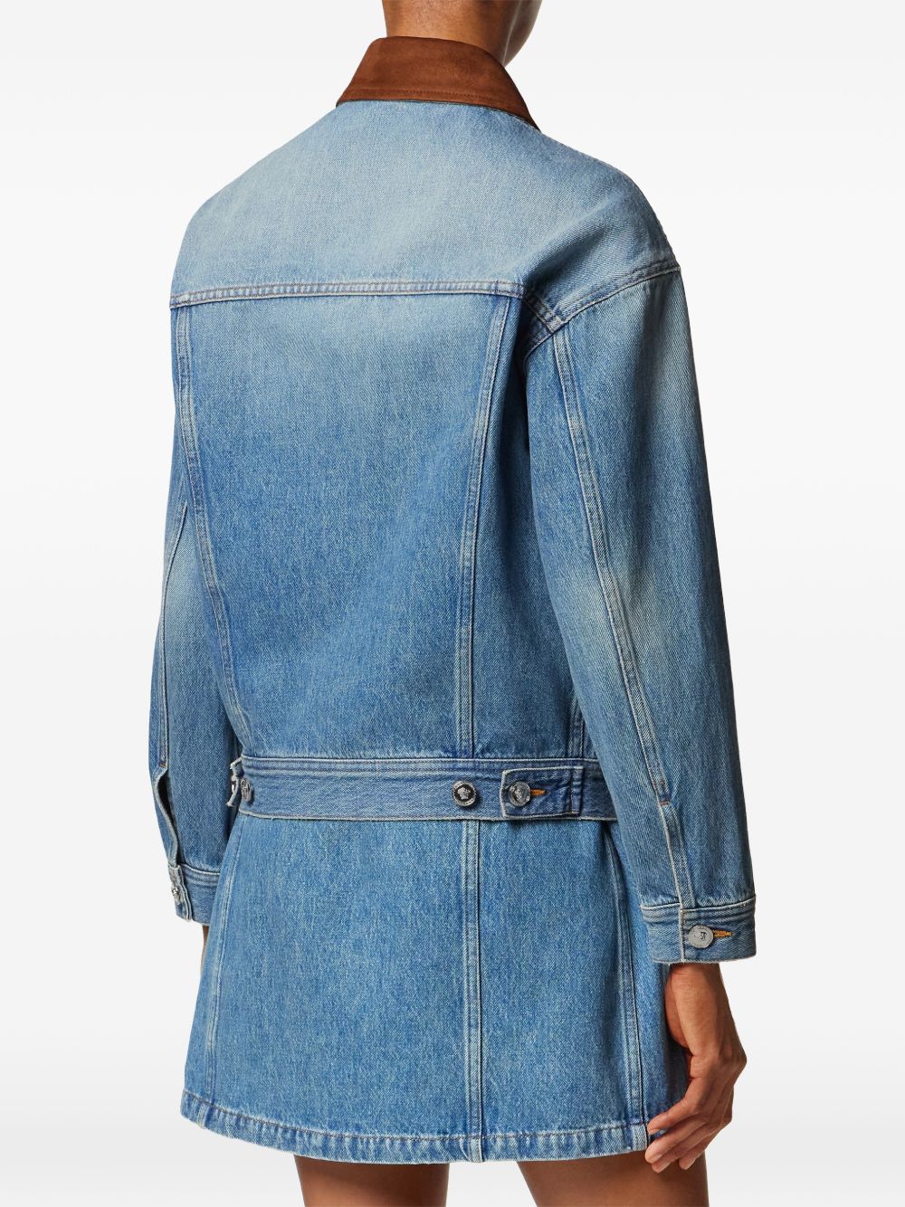 Versace Women Denim Cotton Jacket VERSACE