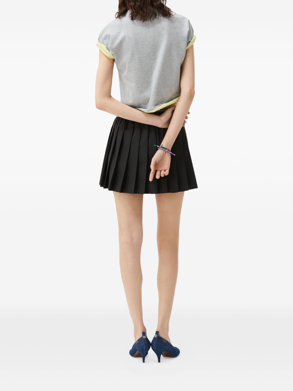Versace Women Pleated Wool Skirt VERSACE