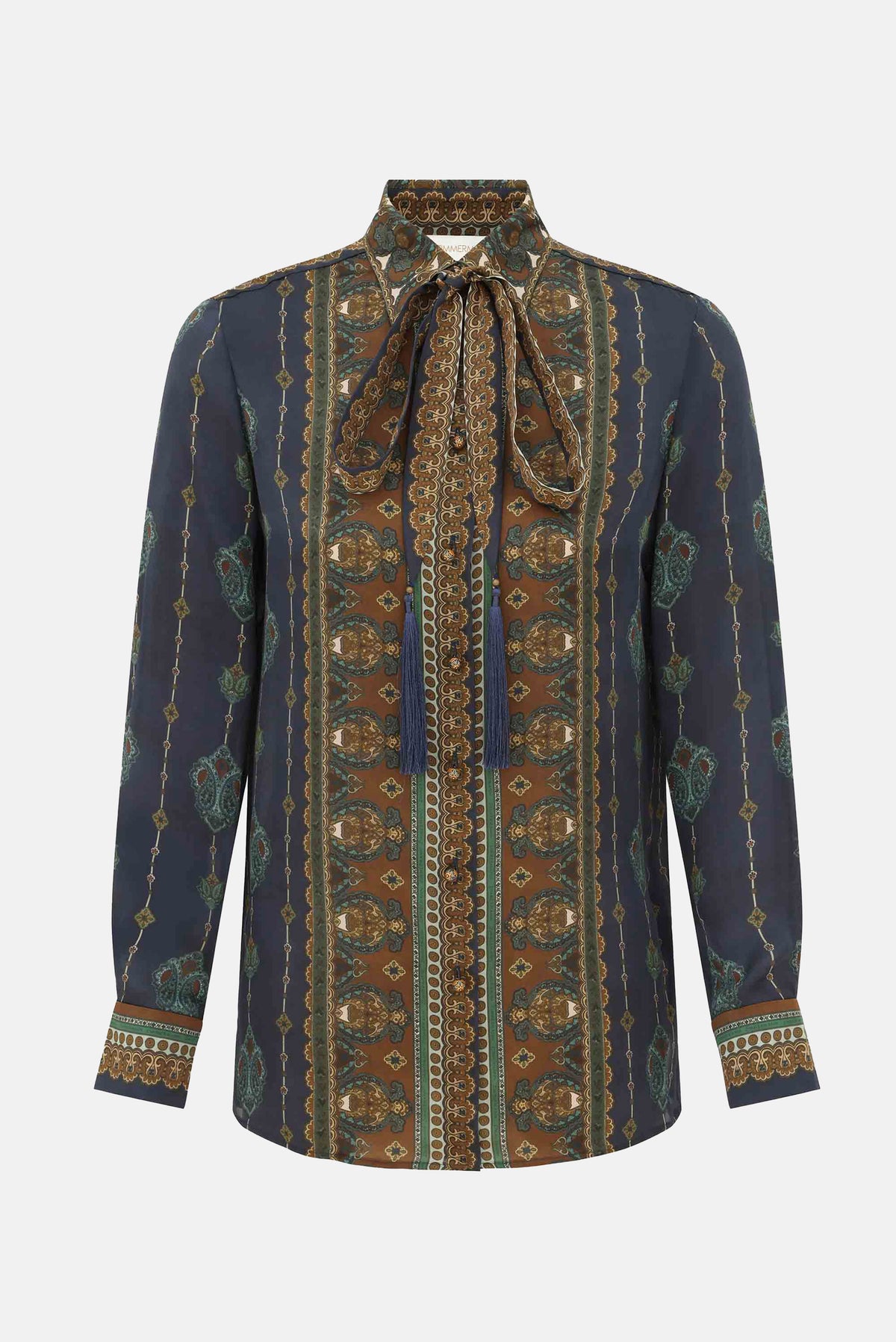 Zimmermann Women Ascent Satin Scarf Shirt ZIMMERMANN