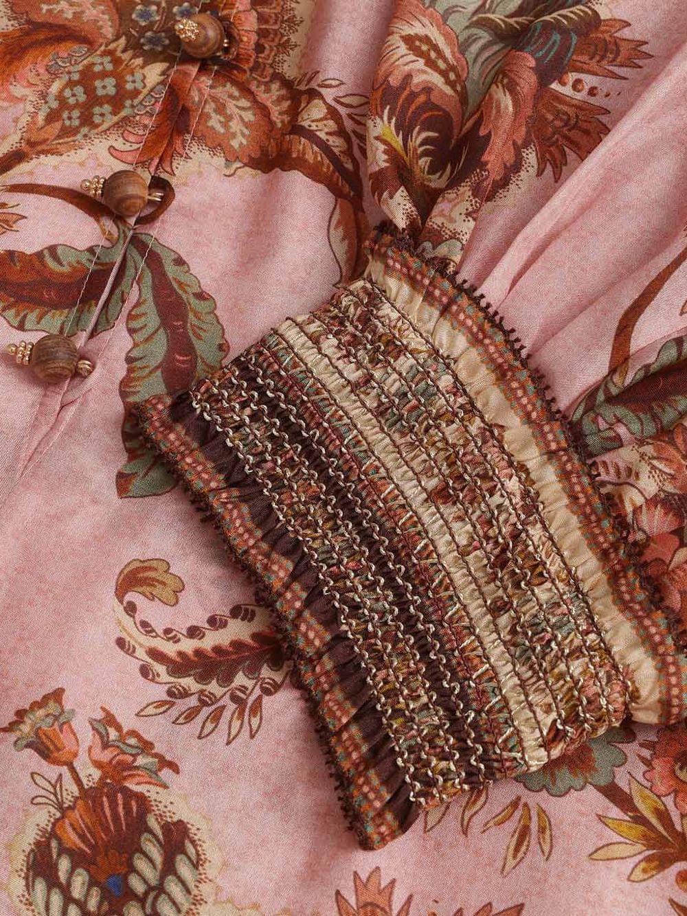 Zimmermann Women Aster Silk Long Dress ZIMMERMANN