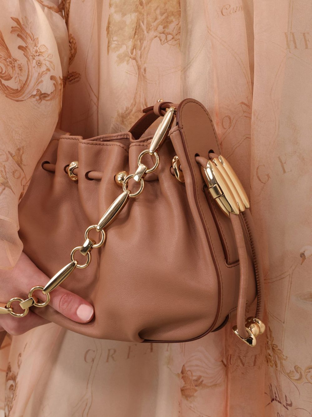 Zimmermann Women Halcyon Leather Clutch ZIMMERMANN