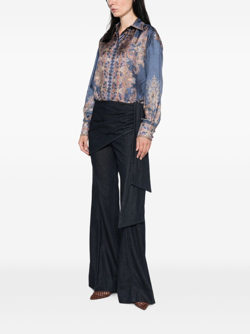Zimmermann Women Valiant Flared Denim Jeans ZIMMERMANN