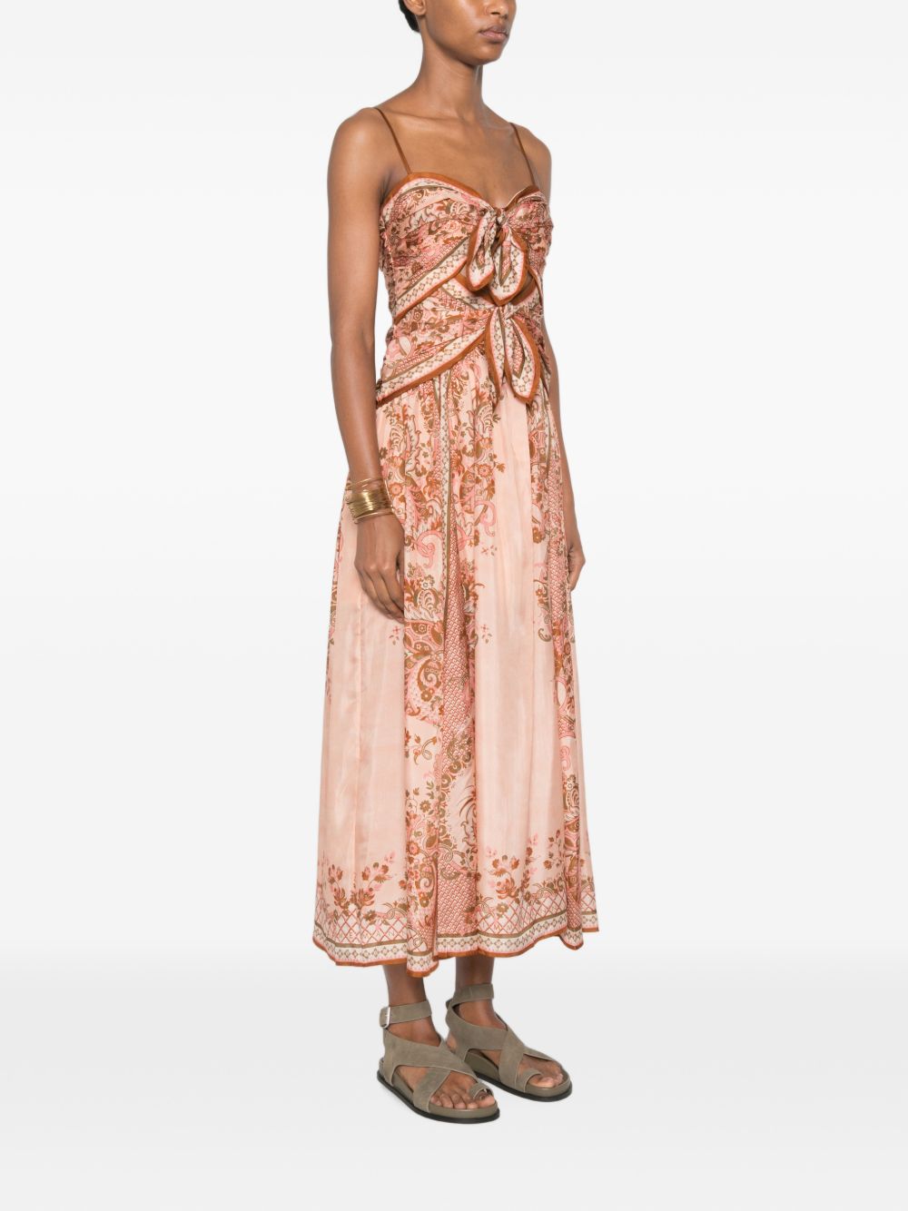 Zimmermann Women Aster Printed Silk Long Dress