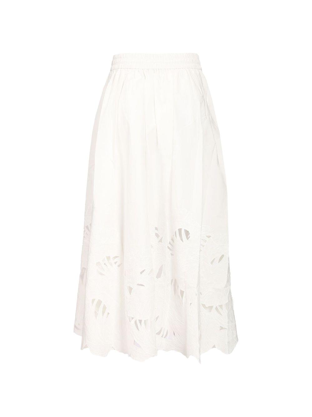 Zimmermann Women Mahon Cotton Midi Skirt ZIMMERMANN
