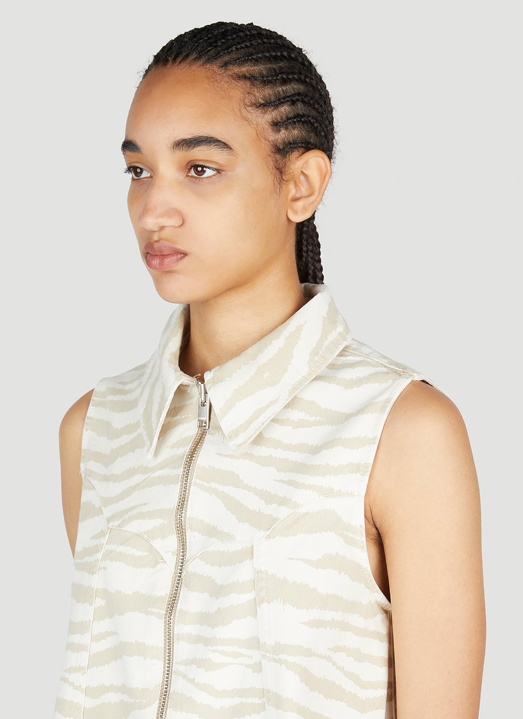 Ganni Women Zebra Print Mini Dress GANNI