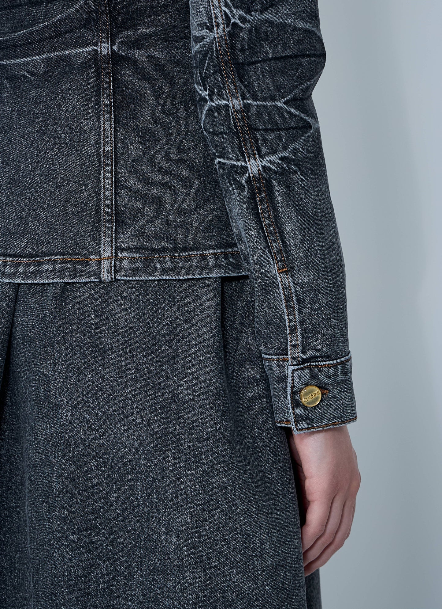 Ganni Women Stretch Denim Jacket GANNI