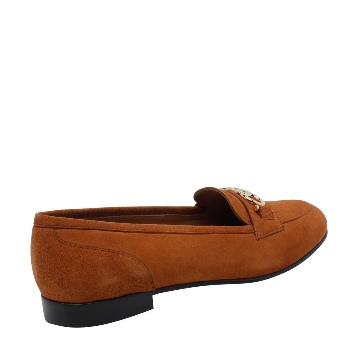 Ferragamo Women Gancini Ornamento Suede Loafers FERRAGAMO