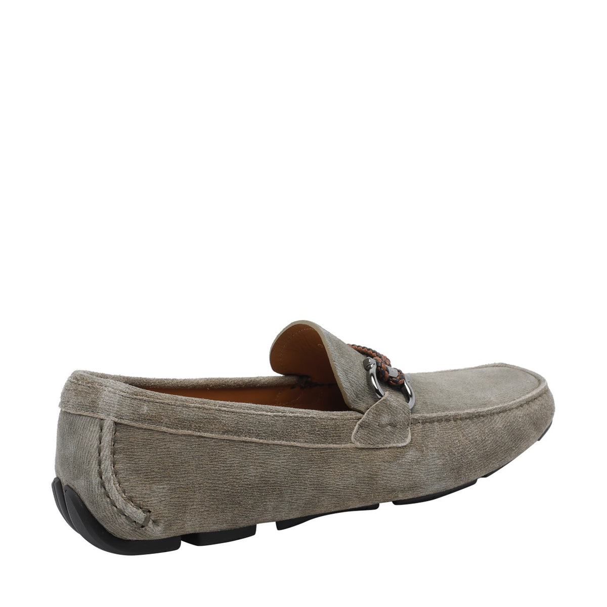 Ferragamo Men Gancini Suede Loafers FERRAGAMO