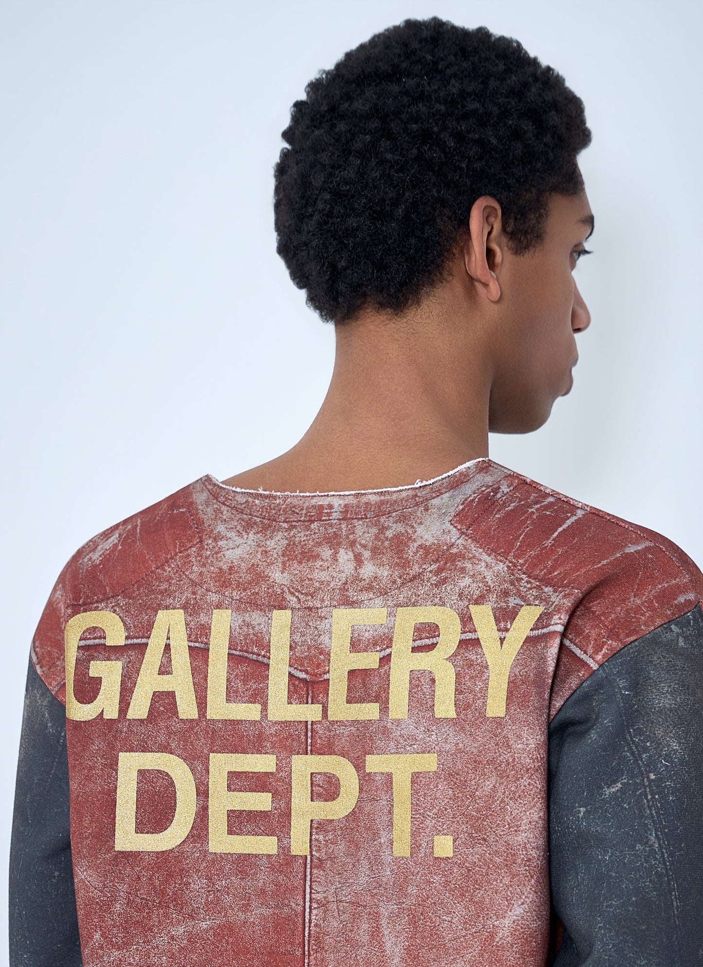 Gallery Dept. Men Raw-Edge Zip-Print Top GALLERY DEPT.