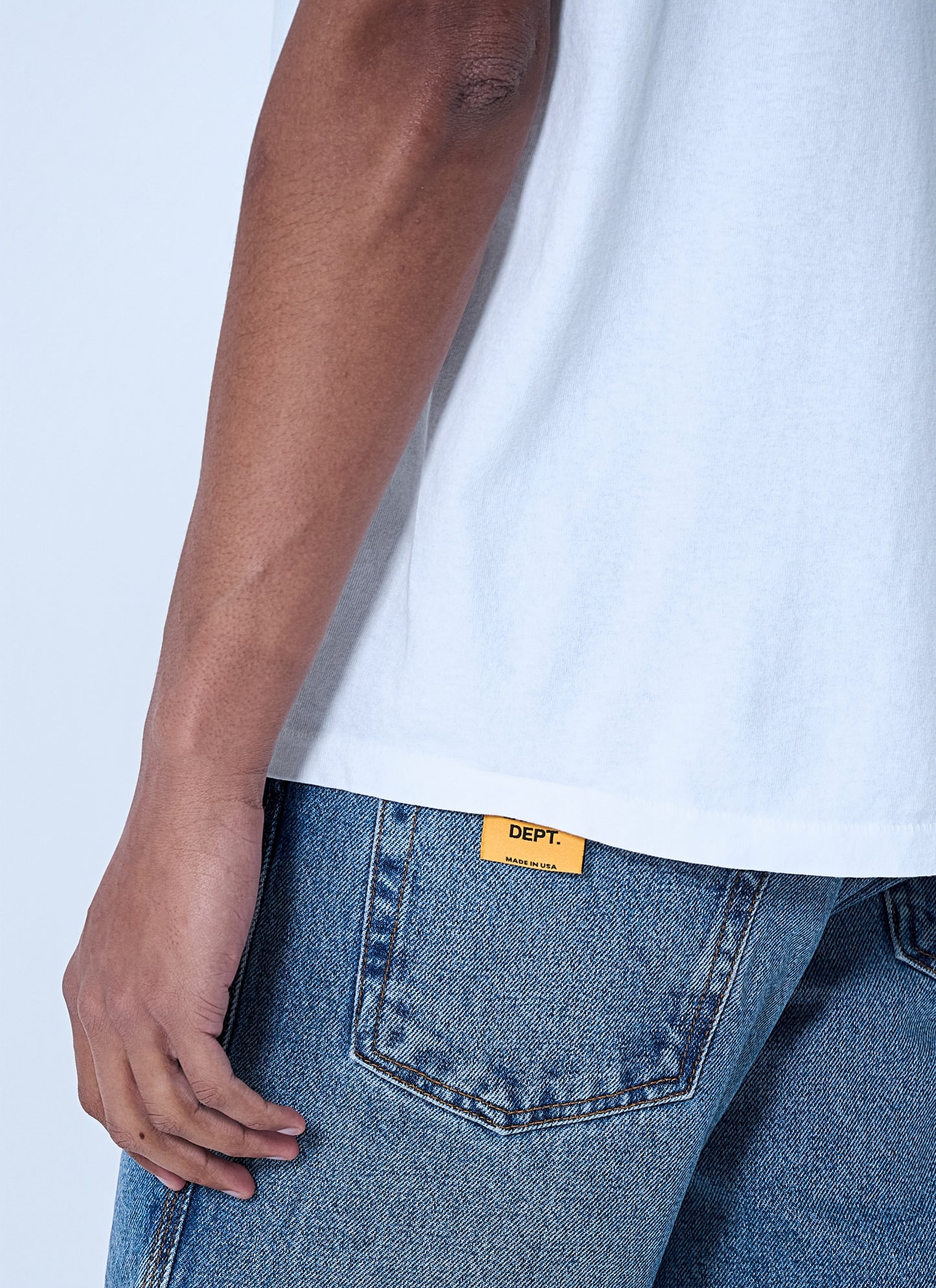 Gallery Dept. Men Cotton Jersey Logo T-Shirt GALLERY DEPT.