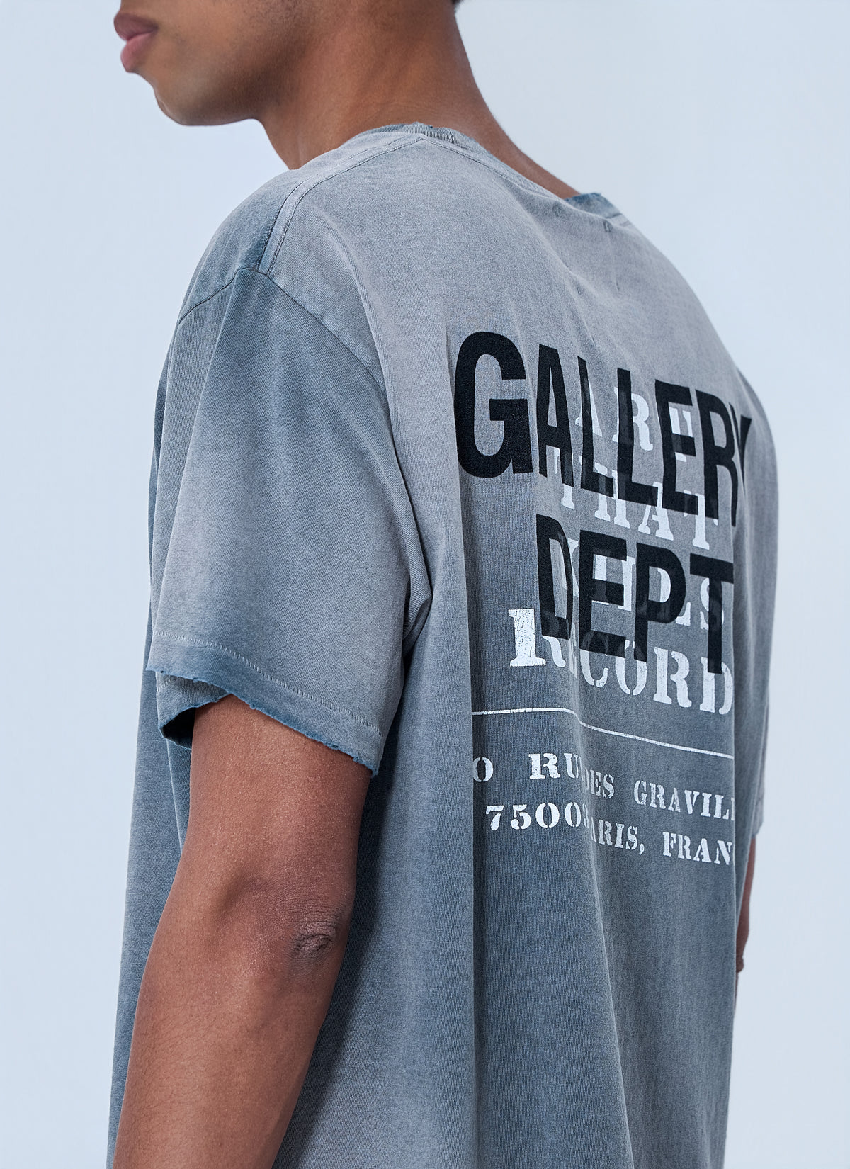 Gallery Dept. Men Crewneck Distressed T-Shirt GALLERY DEPT.