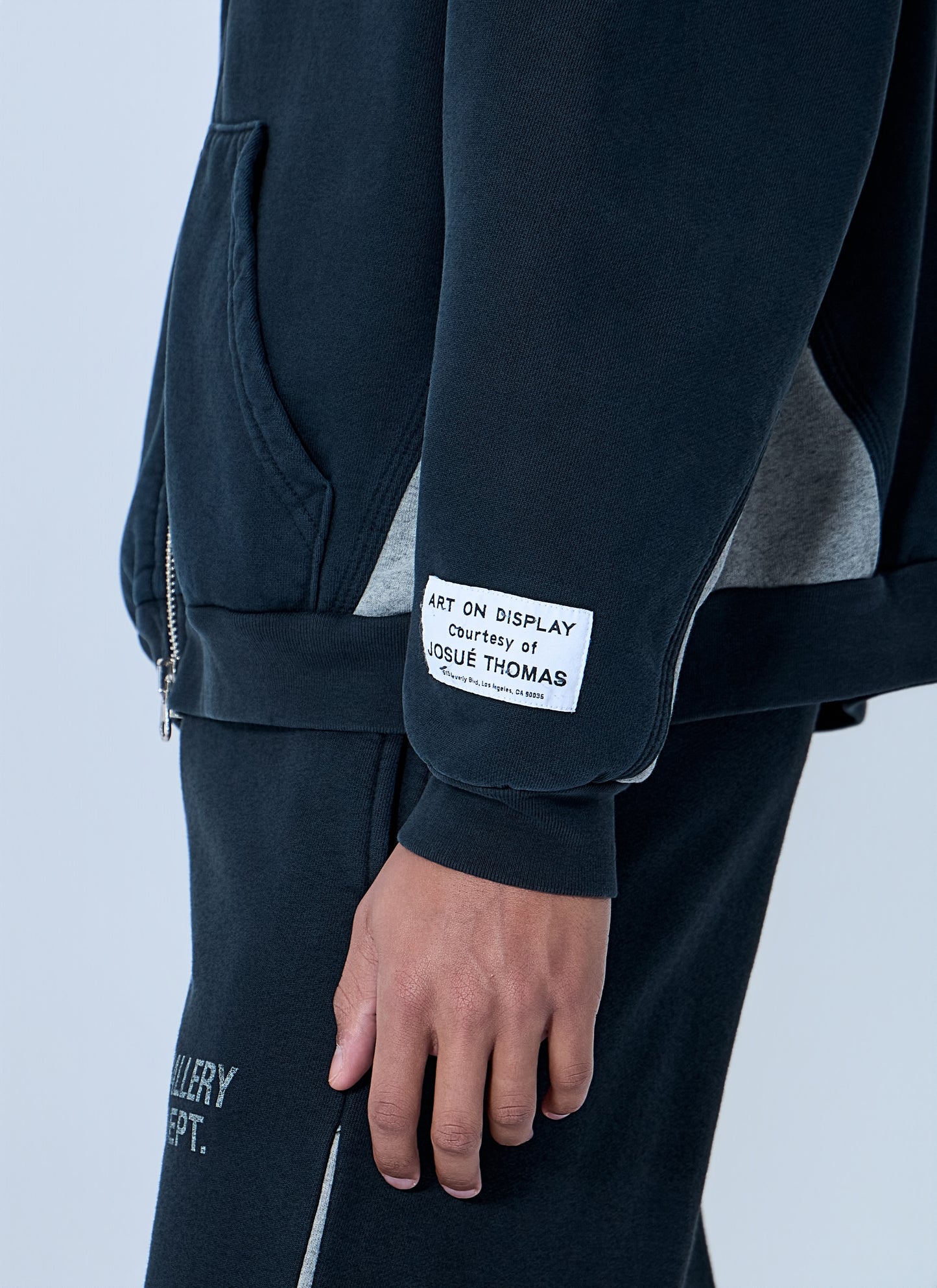 Gallery Dept. Men Zip-Up Logo Hoodie GALLERY DEPT.