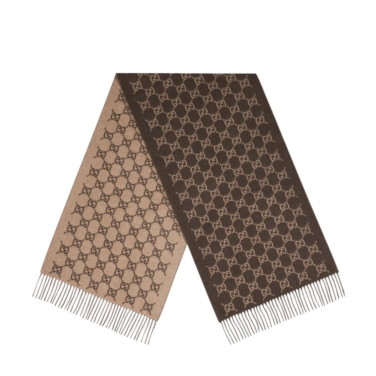 Gucci Men Gg Cashmere Scarf