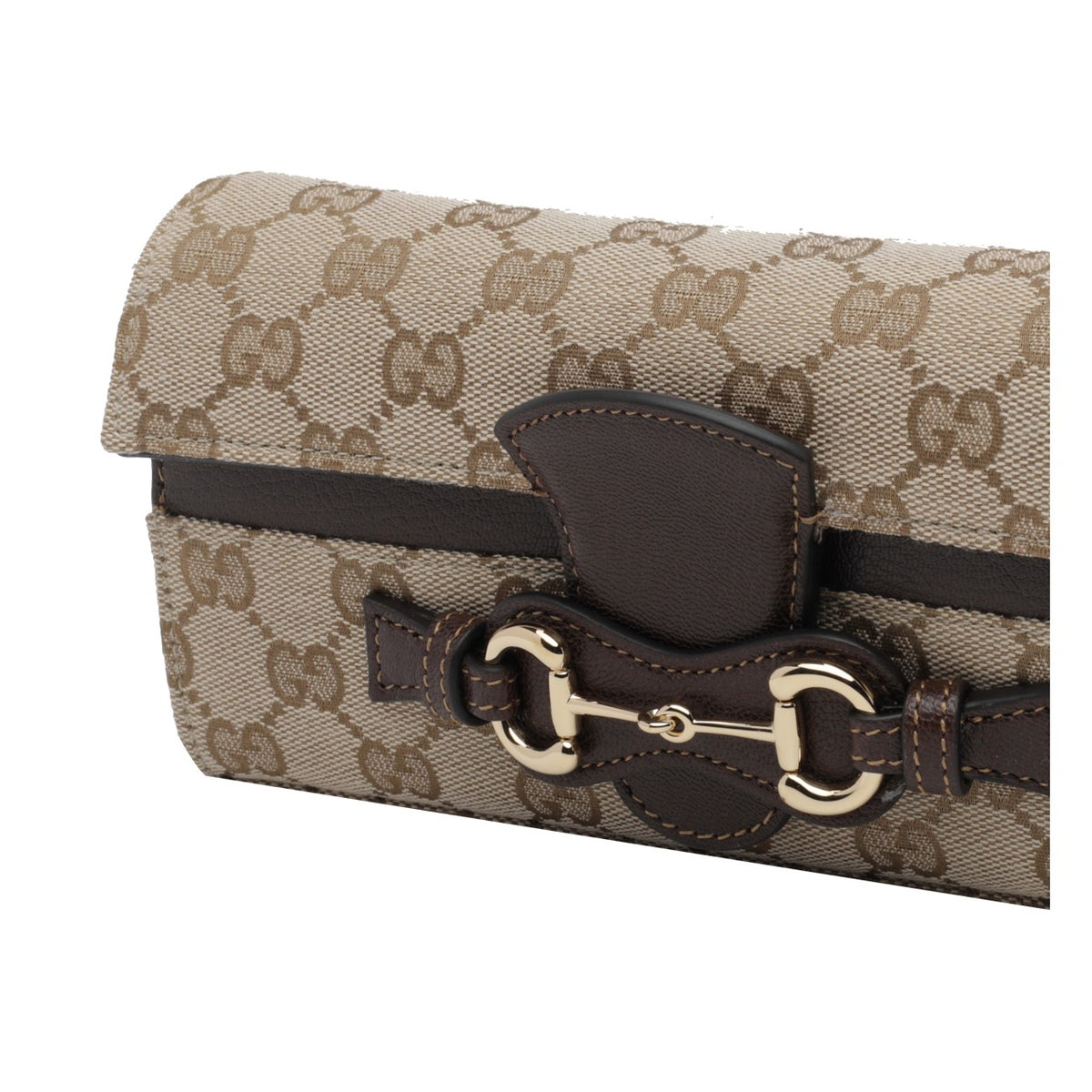 Gucci Women Gg Logo Horse Clip Chain Wallet GUCCI