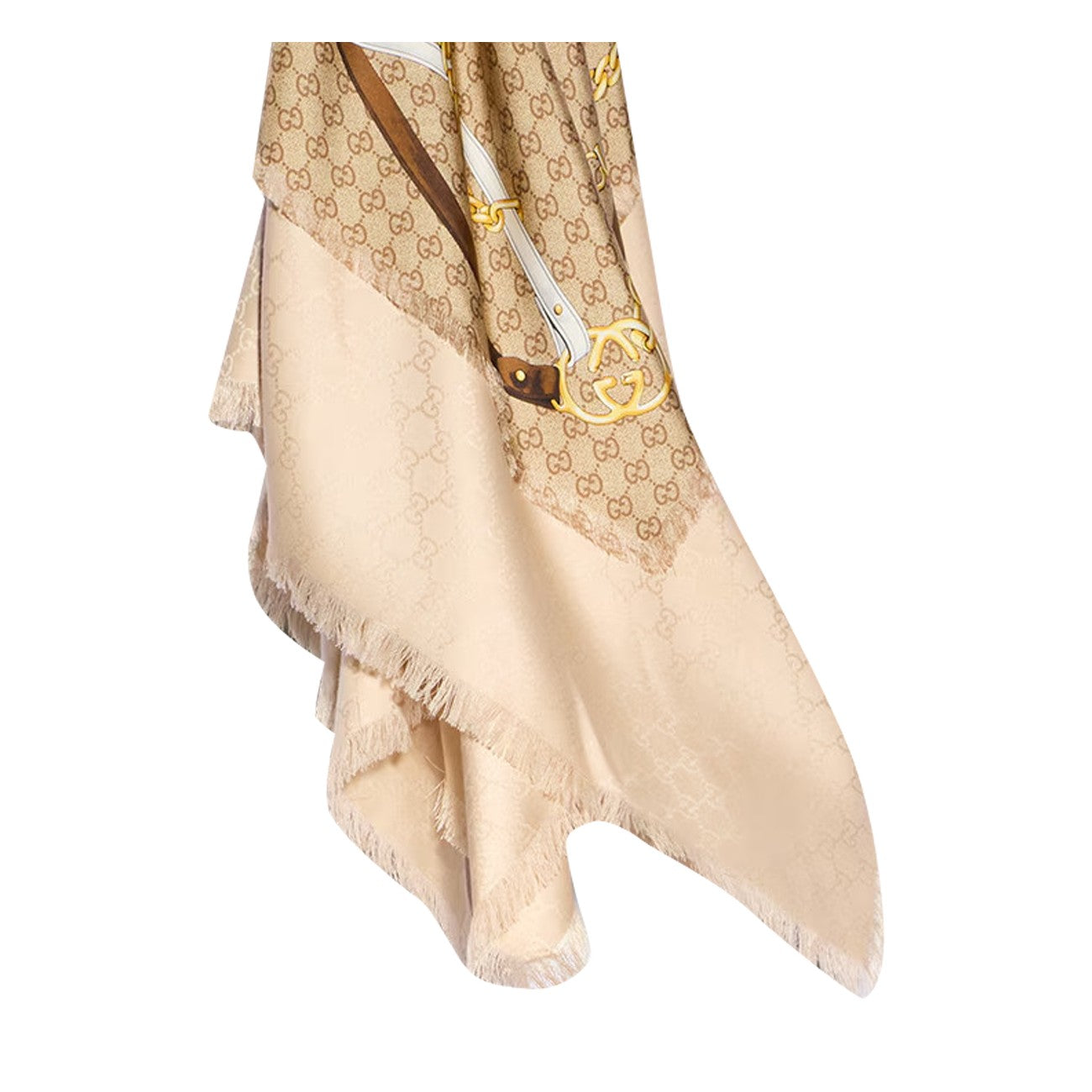 Gucci Women Gg Wool And Silk Jacquard Cape GUCCI