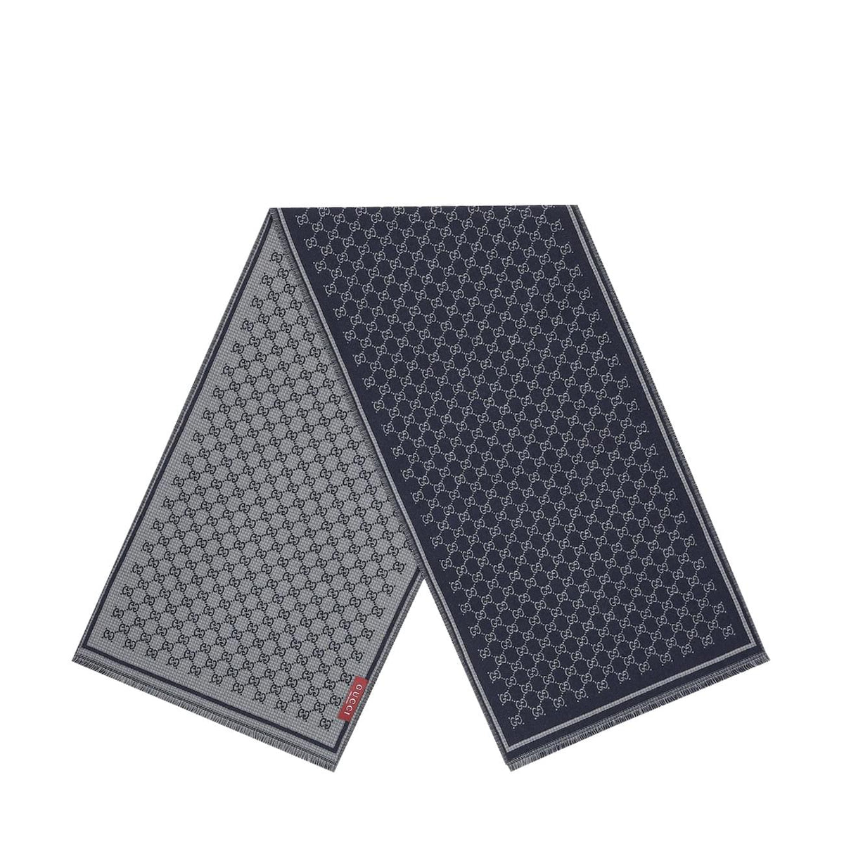 Gucci Men Gg Wool Jacquard Scarf GUCCI