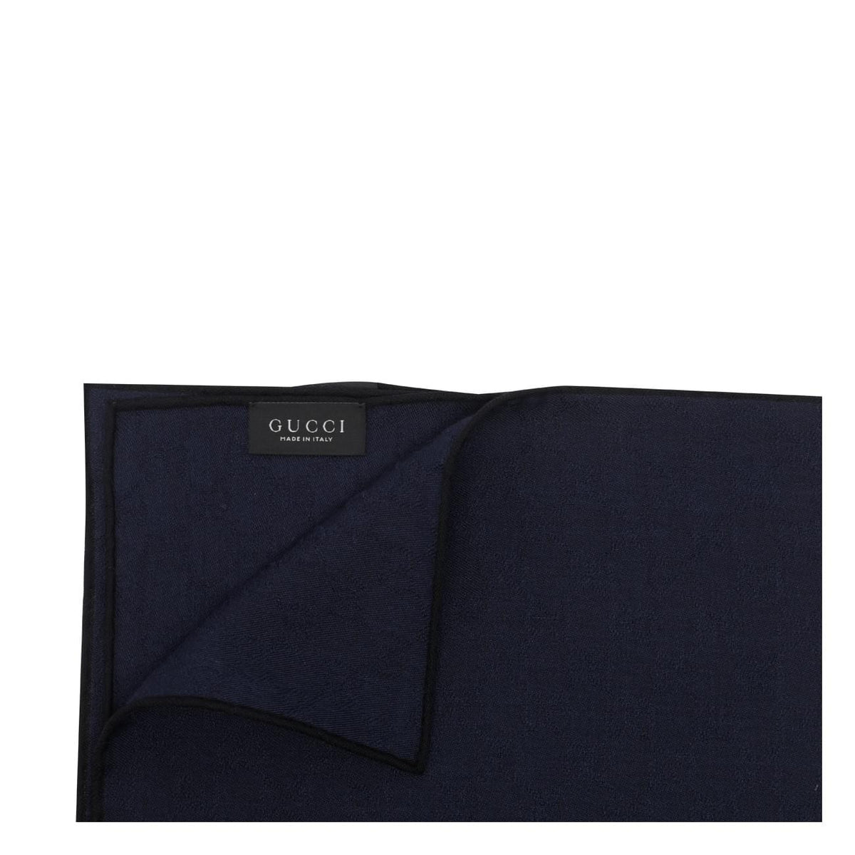 Gucci Men Gg Wool Silk Jacquard Pocket Square GUCCI