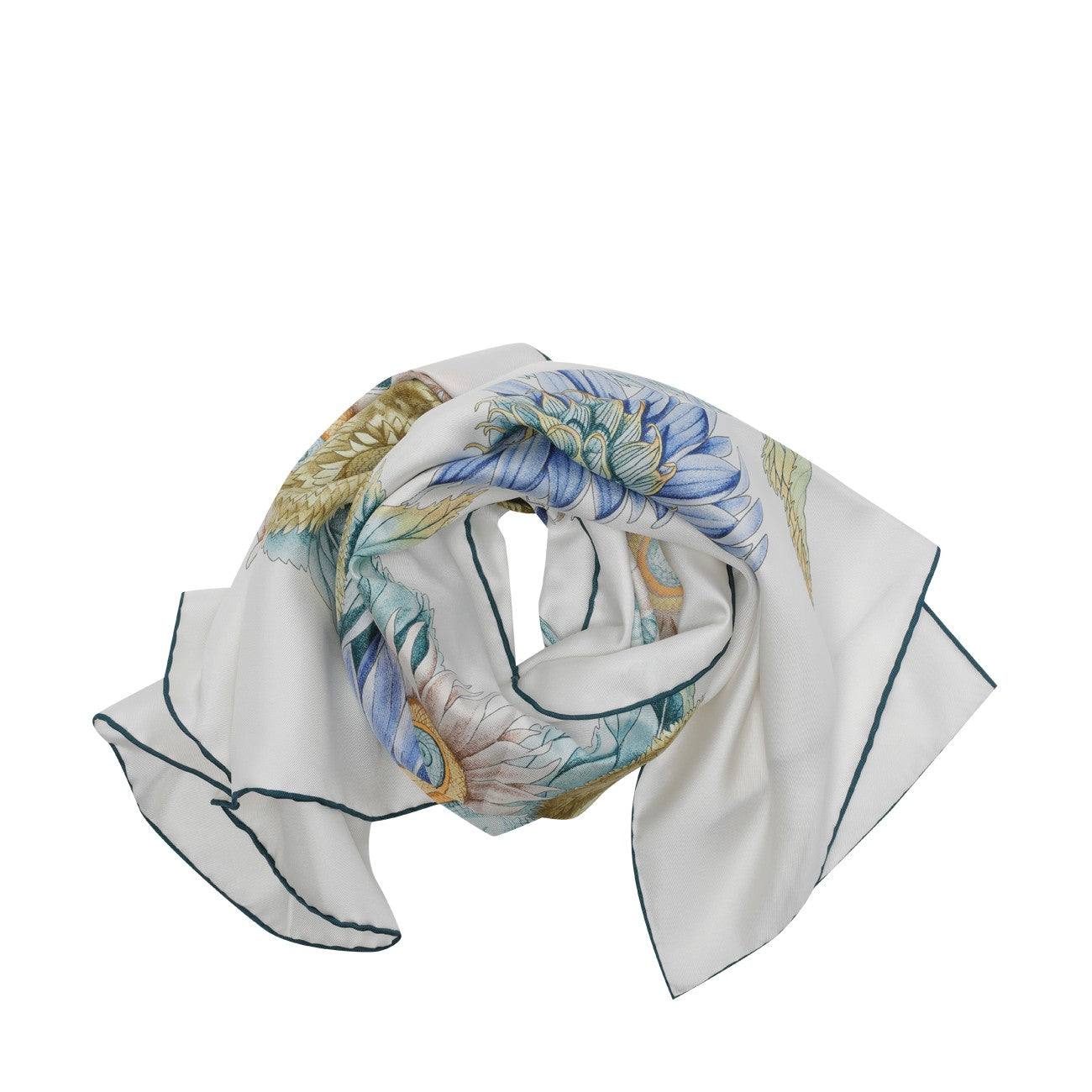 Ferragamo Women Girasoli Printed Silk Foulard FERRAGAMO