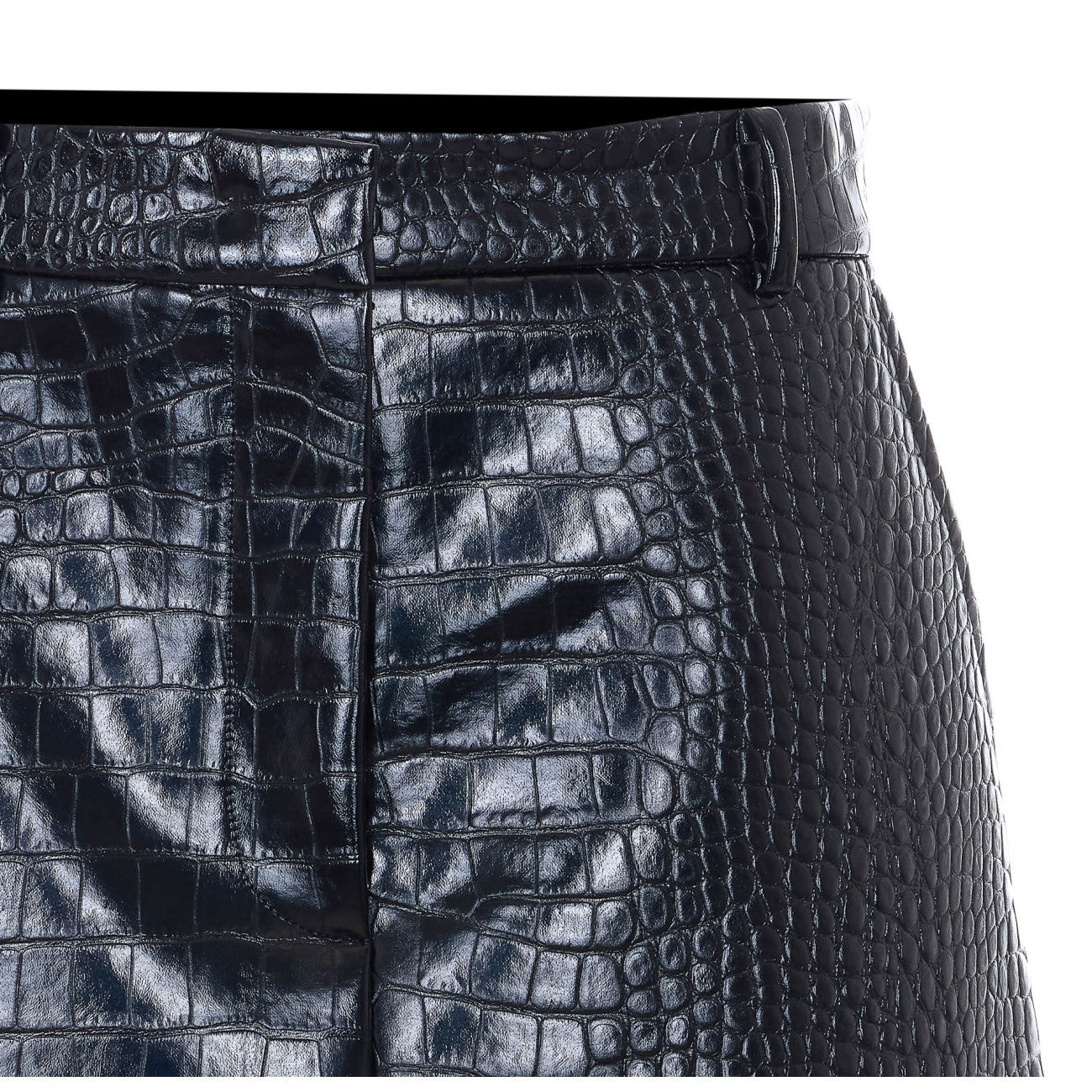 Sportmax Women Gleba Alligator Effect Paint Mini Skirt SPORTMAX