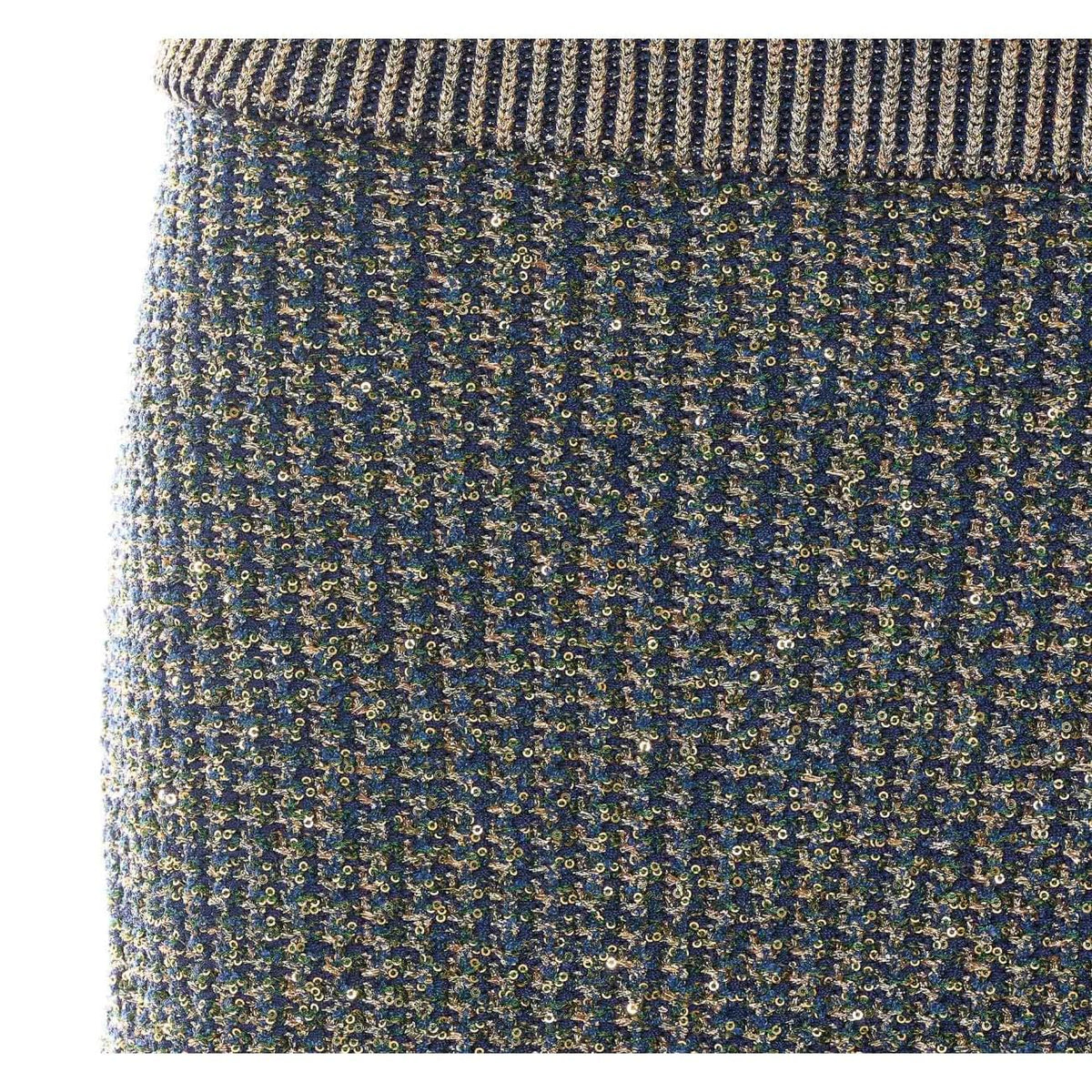 Balmain Women Glittered Tweed Knit Short Skirt BALMAIN