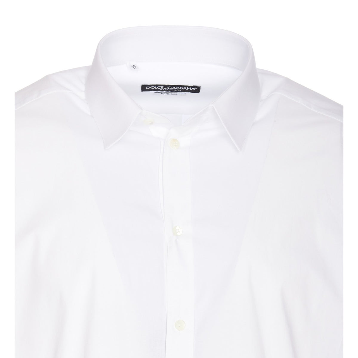 Dolce&Gabbana Men Gold Popeline Stretch Shirt DOLCE & GABBANA