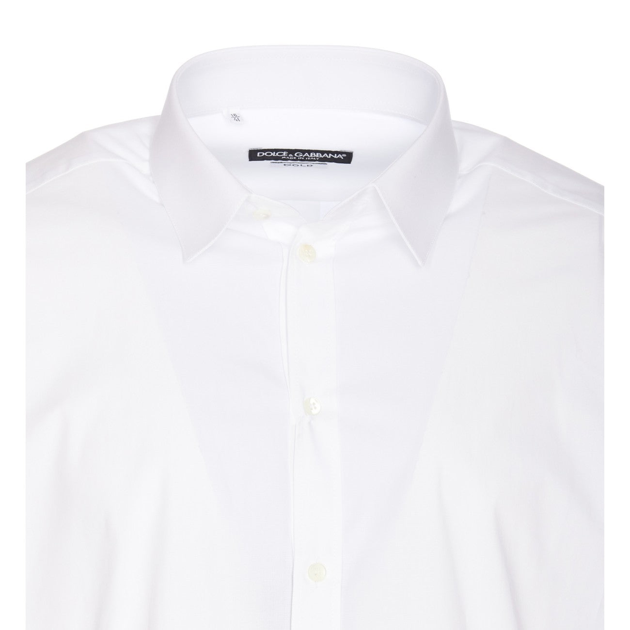 Dolce&Gabbana Men Gold Popeline Stretch Shirt