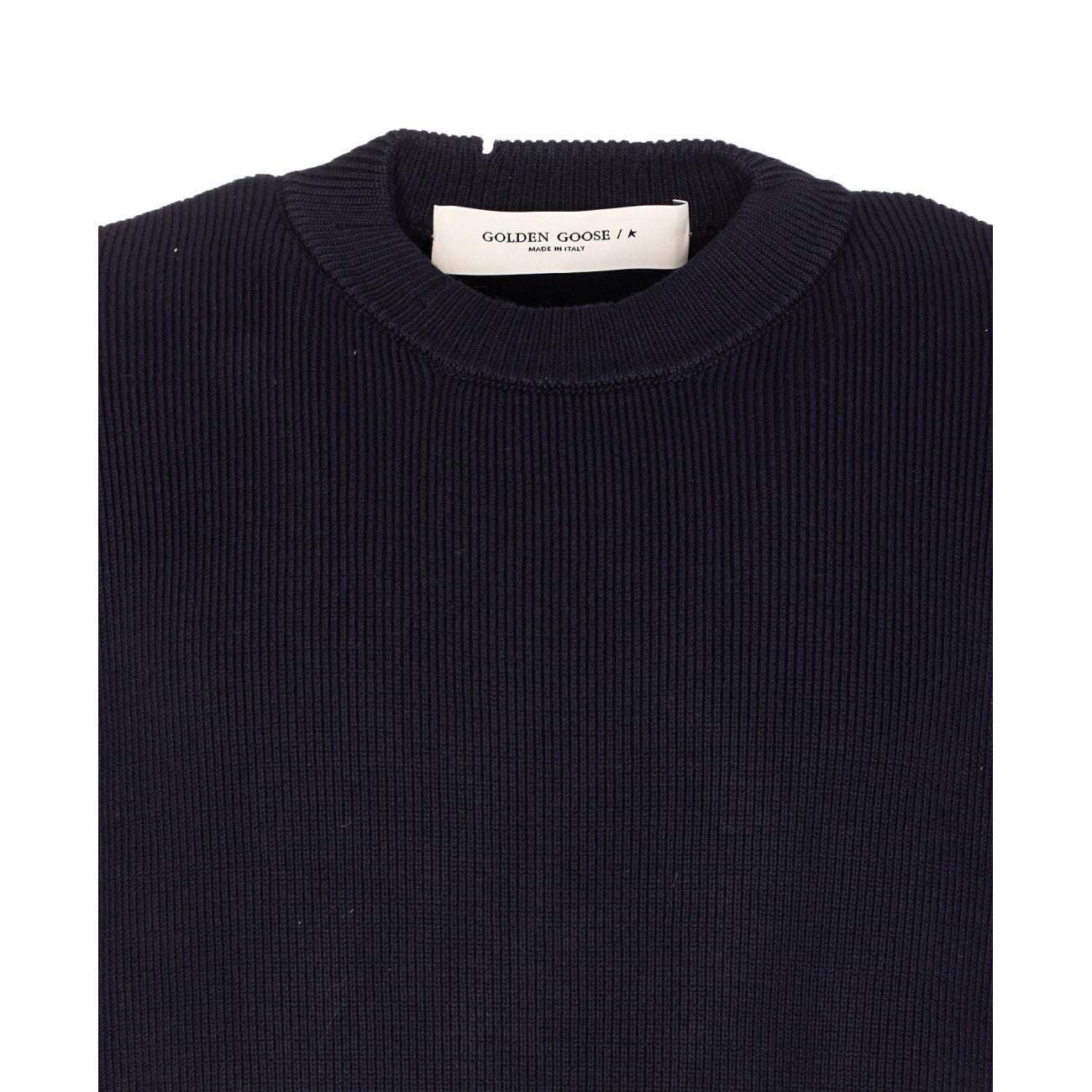 Golden Goose Men Golden Logo Distressed Sweater GOLDEN GOOSE