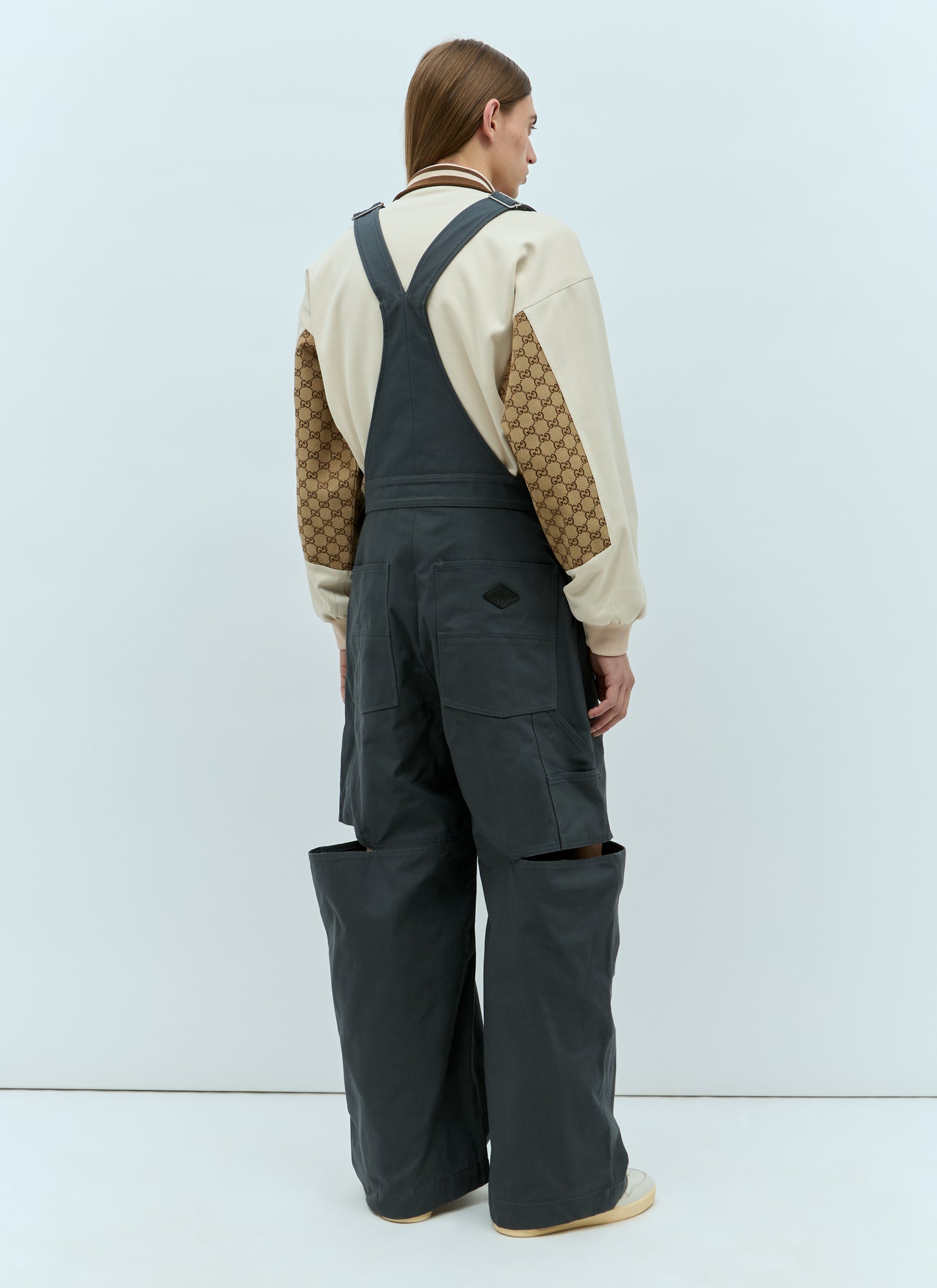 Gucci Men Logo Patch Dungarees GUCCI