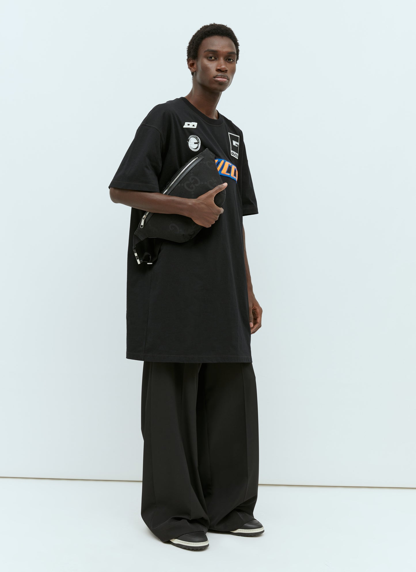 Gucci Men Logo Emblems T-Shirt GUCCI