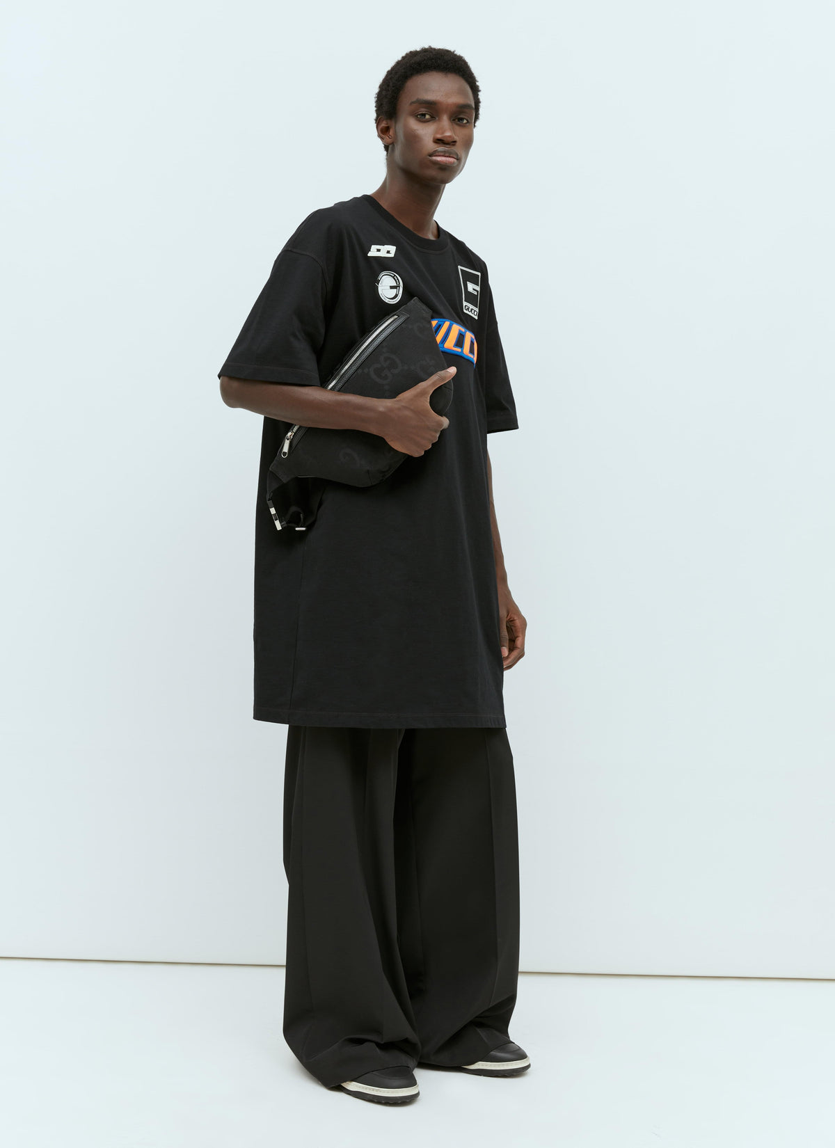 Gucci Men Logo Emblems T-Shirt GUCCI