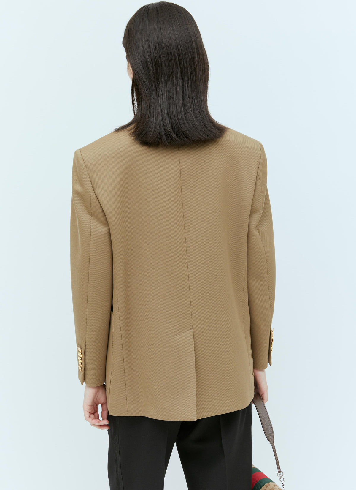 Gucci Women Horsebit Wool Blazer GUCCI