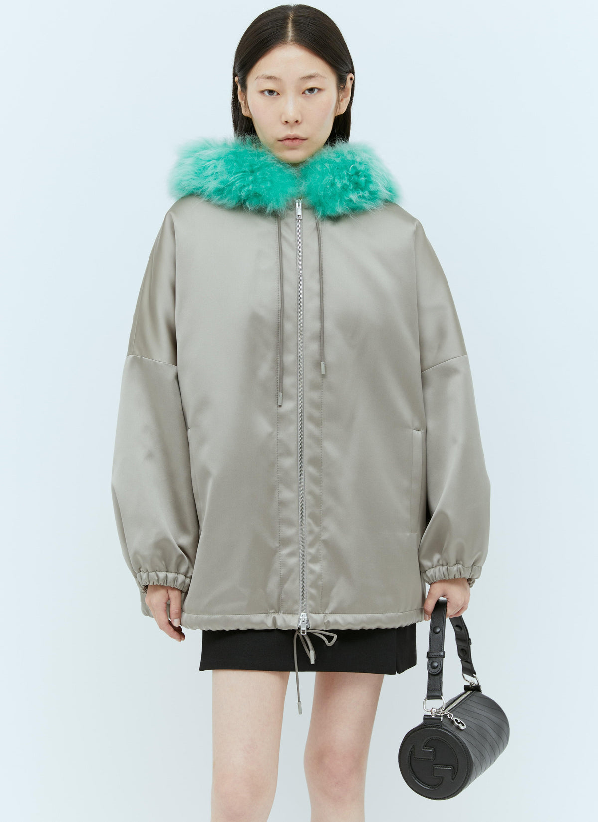 Gucci Women Satin Bomber Jacket GUCCI