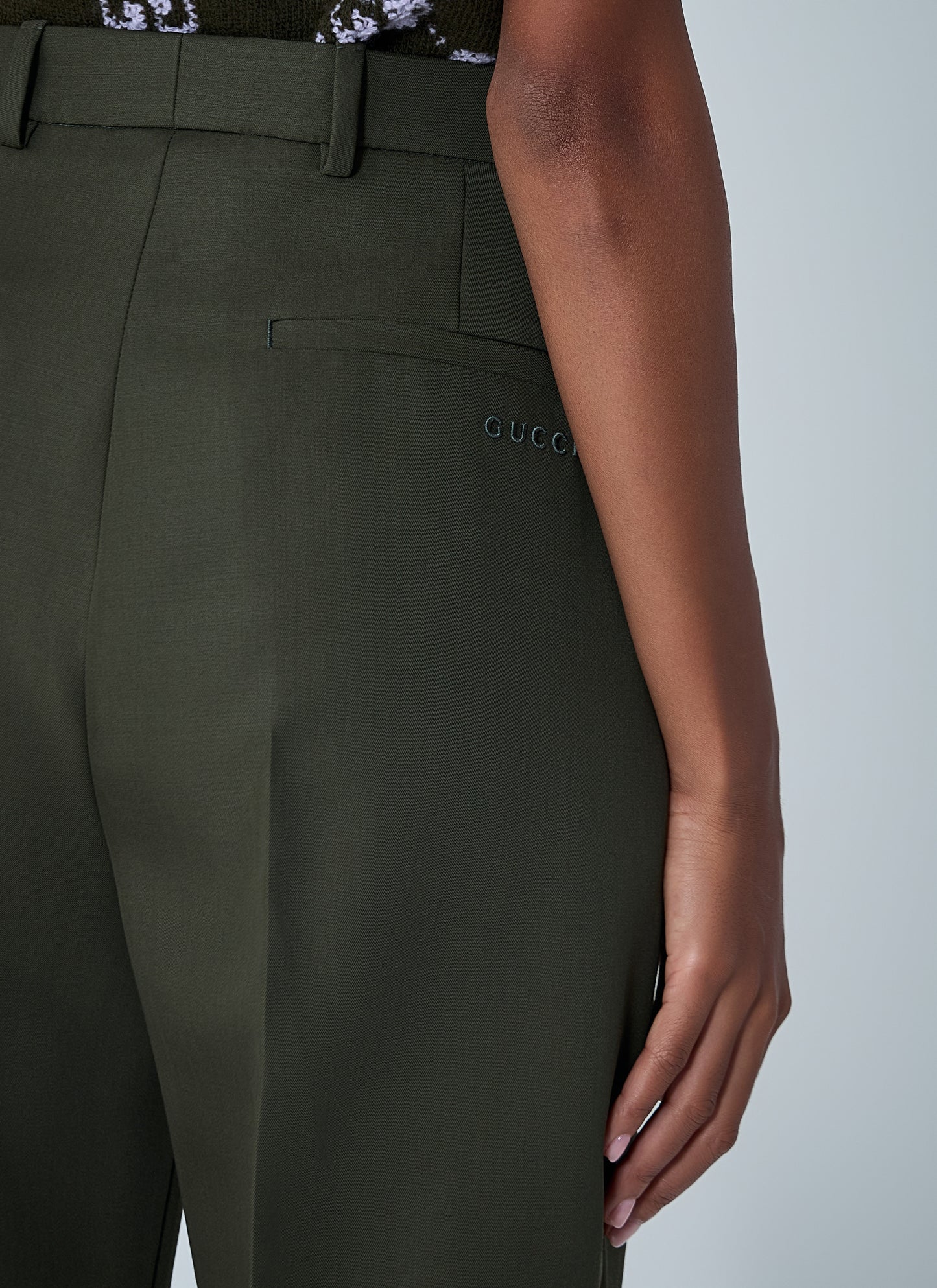 Gucci Women Tailored Wool Pants GUCCI