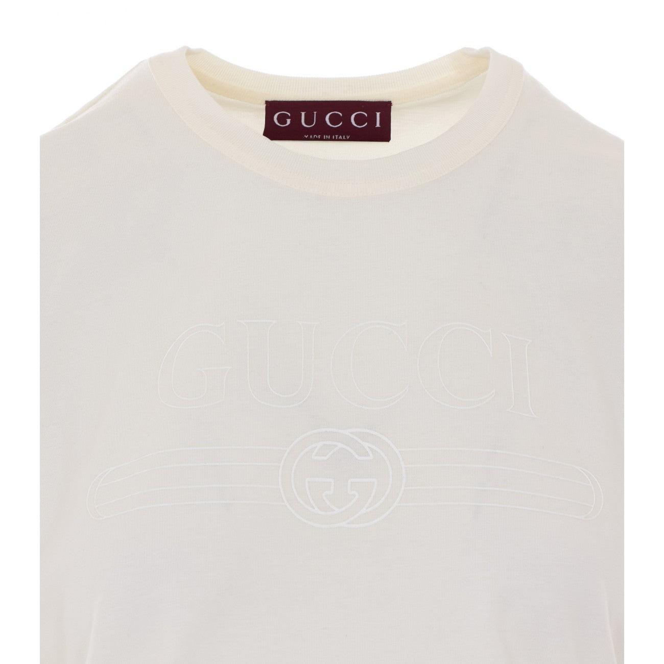 Gucci Women Gucci Incrocio Gg T-Shirt With Web GUCCI