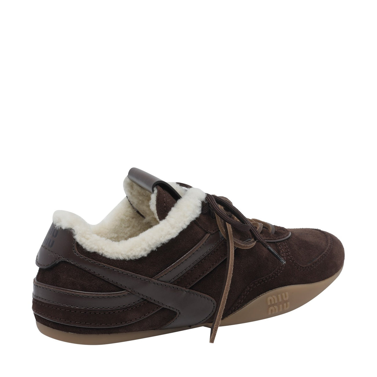 Miu Miu Women Gymnasium Suede And Shearling Sneakers MIU MIU