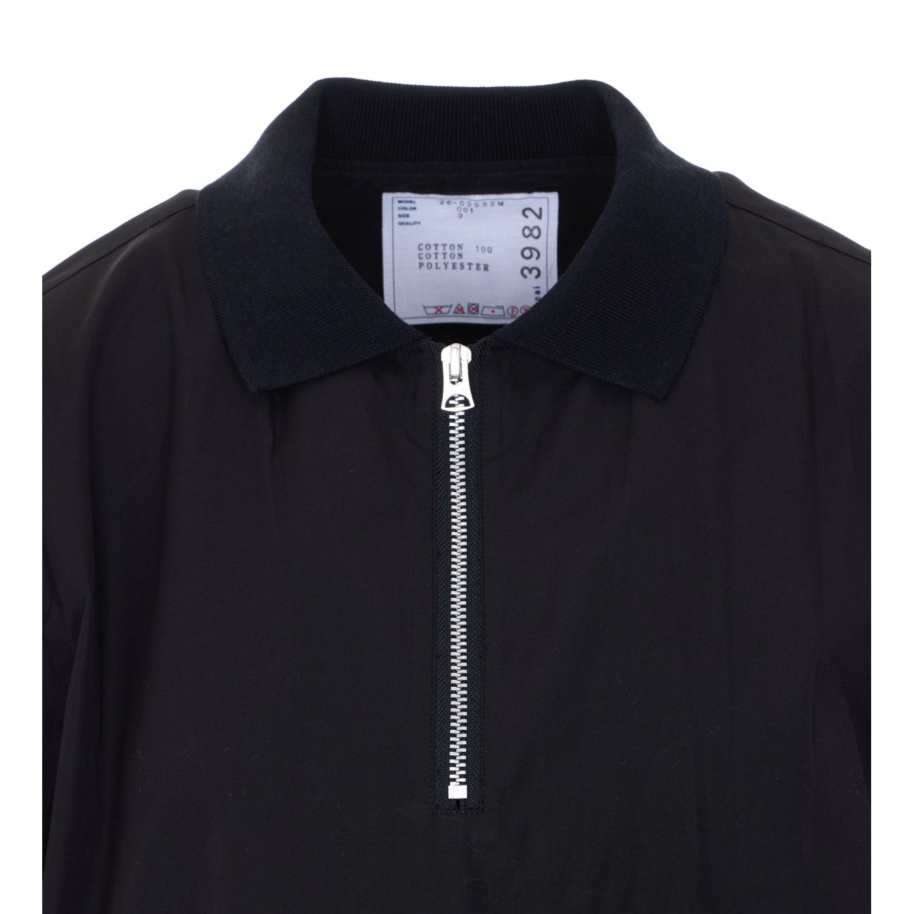 Sacai Men Half Zip Polo SACAI