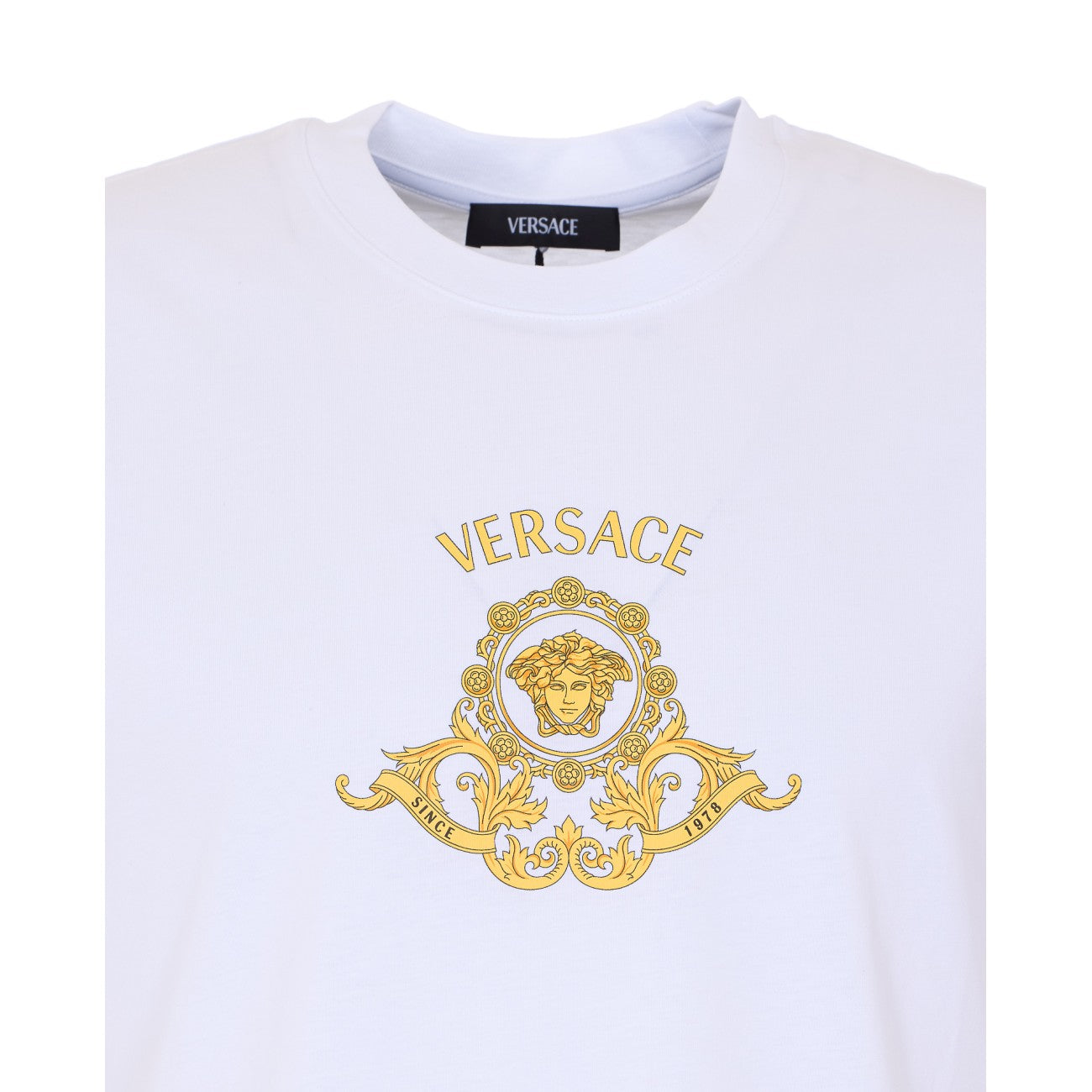 Versace Men Hall Of Heroes Crest Graphic T-Shirt VERSACE