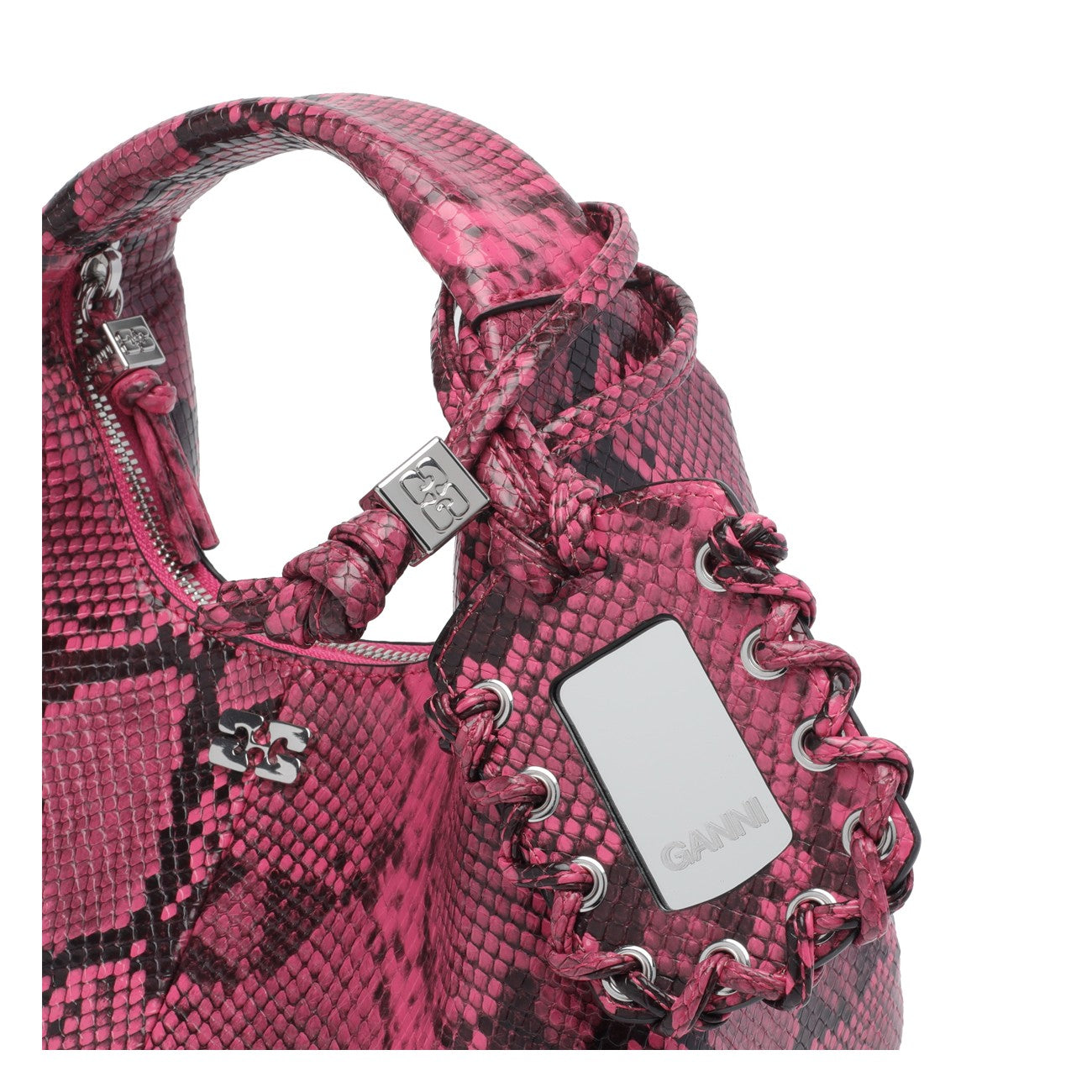 Ganni Women Hobo Mini Snake GANNI