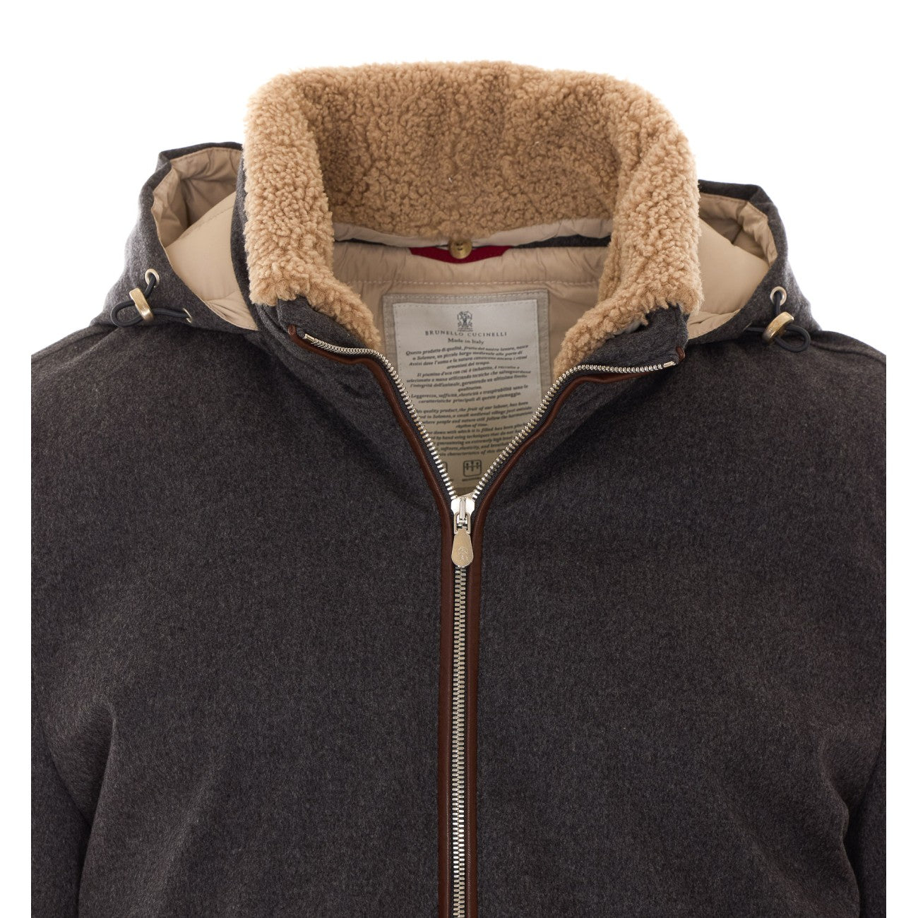 Brunello Cucinelli Men Hooded Bomber BRUNELLO CUCINELLI