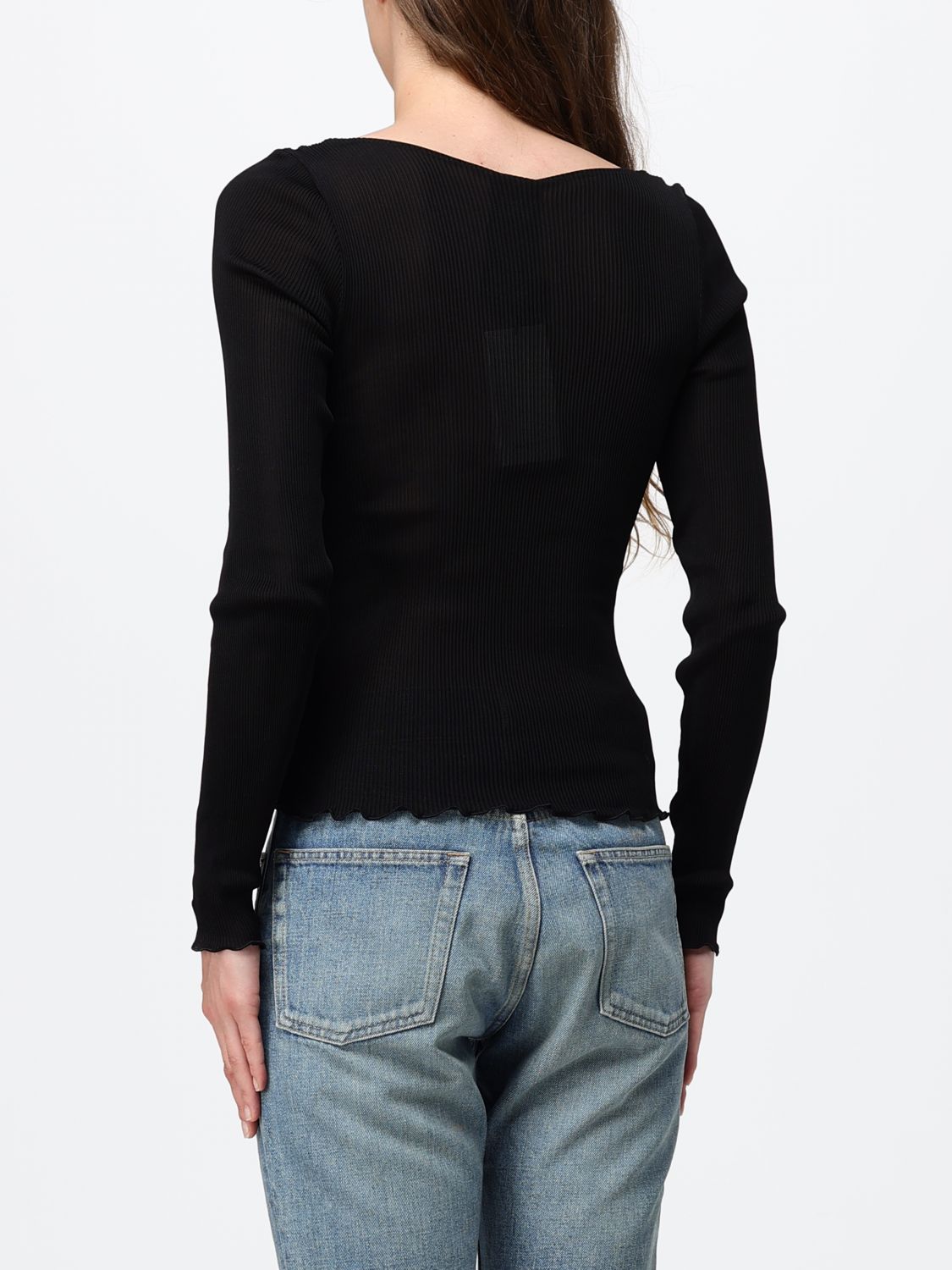 Saint Laurent Top Woman Black SAINT LAURENT