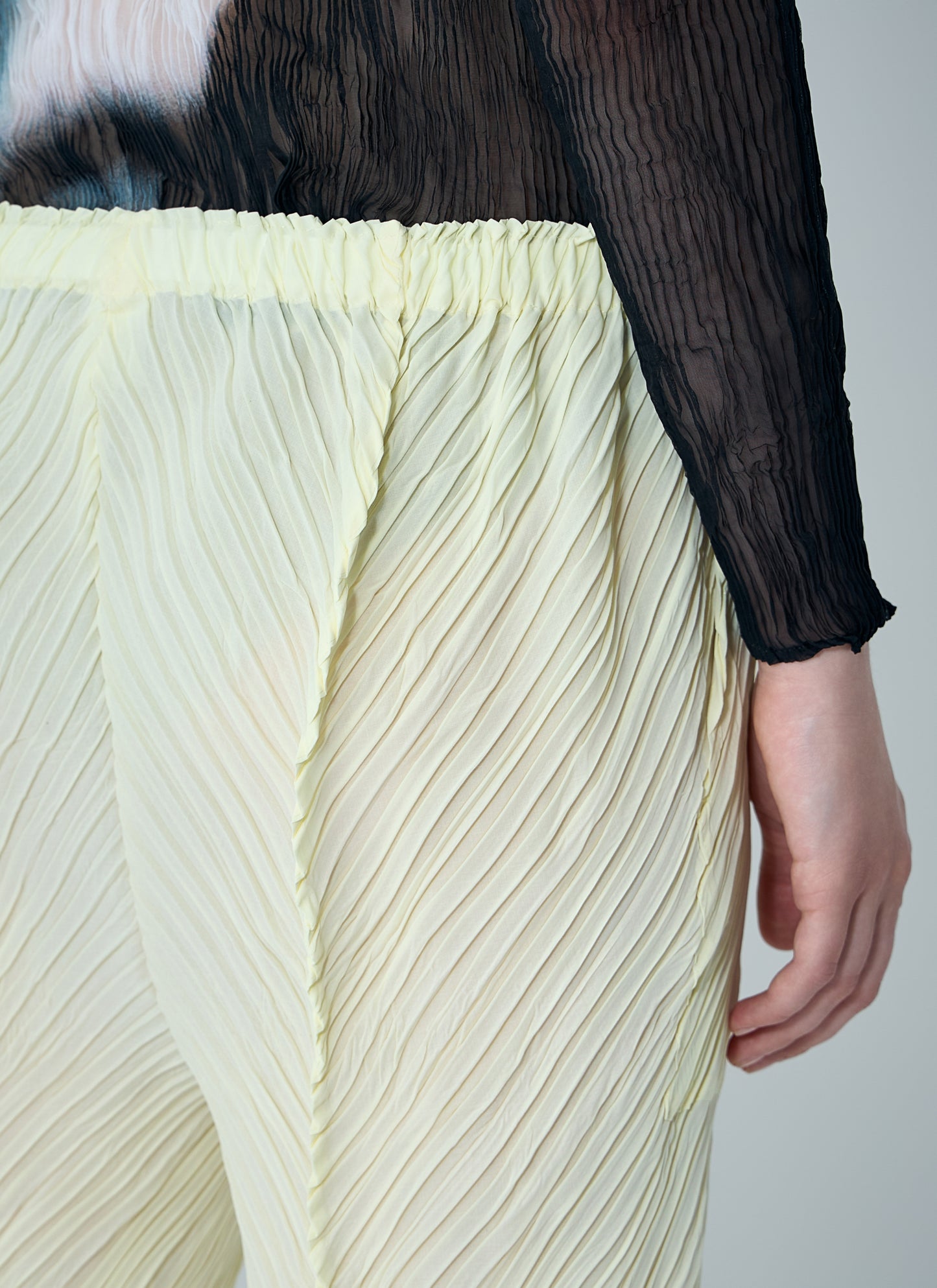 Issey Miyake Women Wrinkled And Twisted Pants ISSEY MIYAKE