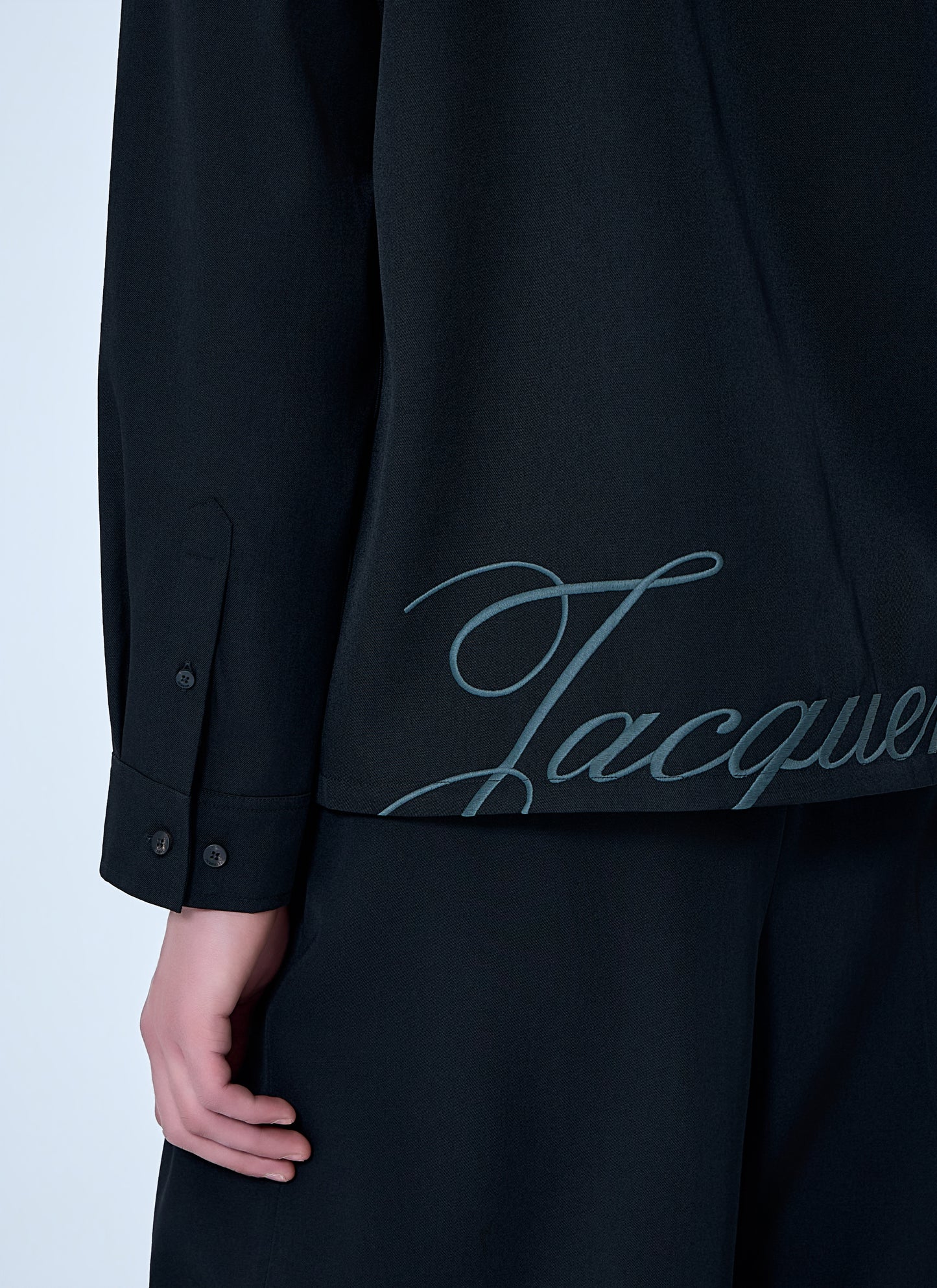 Jacquemus Men Zip-Front Cotton Shirt JACQUEMUS
