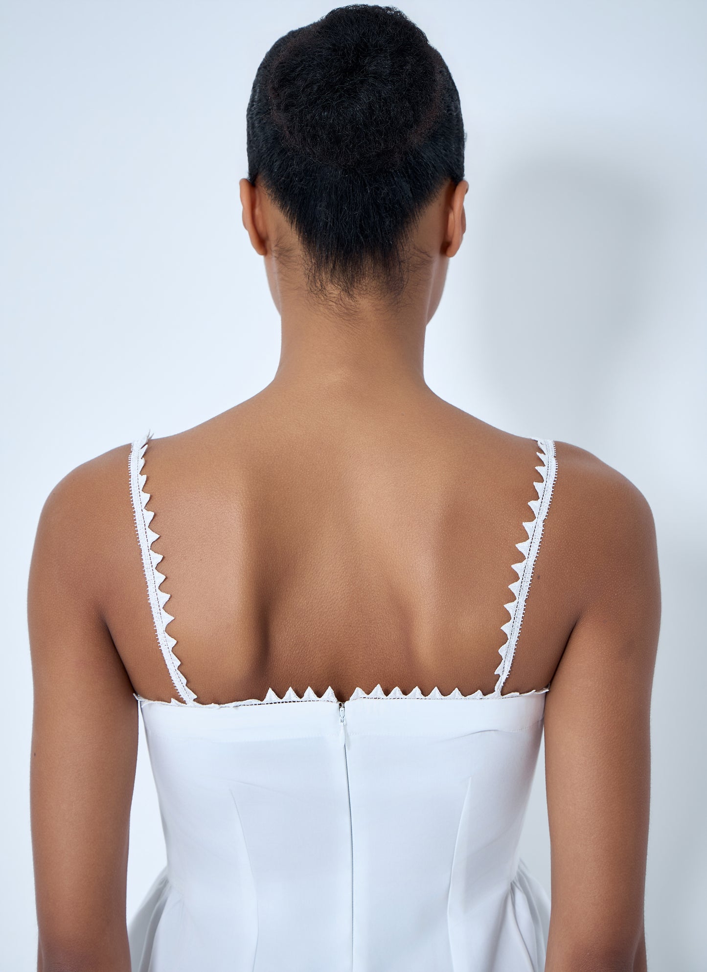 Jacquemus Women Peplum Top With Zigzag Trim JACQUEMUS